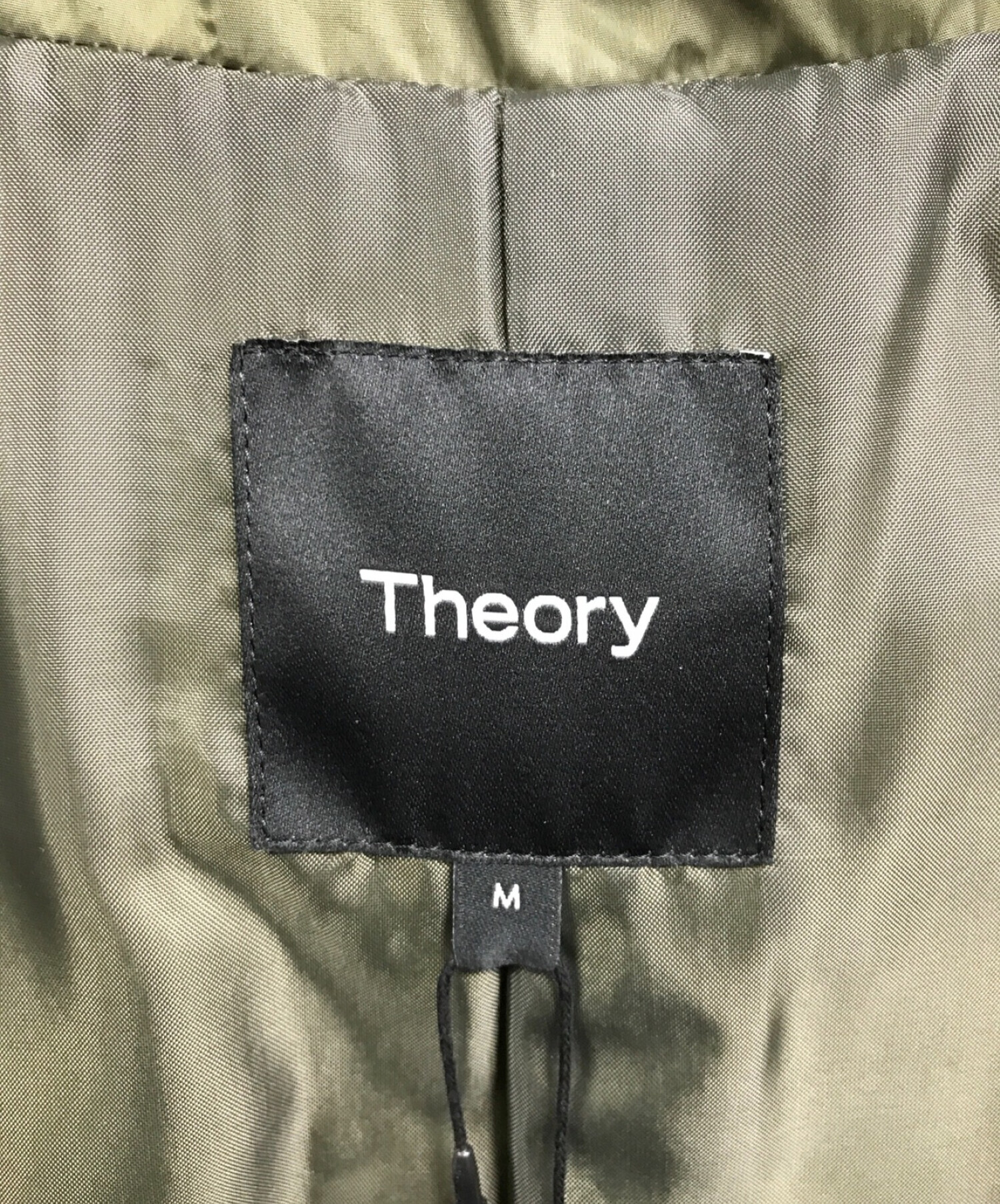 中古・古着通販】theory (セオリー) ダウンジャケット カーキ サイズ:M