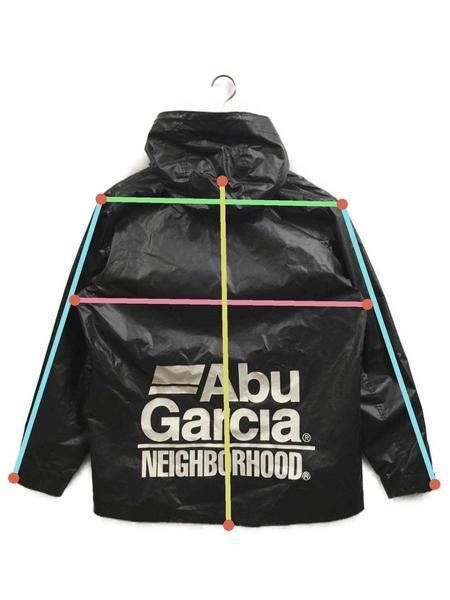 【中古・古着通販】NEIGHBORHOOD (ネイバーフッド) Abu Garcia (アブガルシア) NHAB LAB /E-JKT /  シェルパーカー ブラック サイズ:M｜ブランド・古着通販 トレファク公式【TREFAC FASHION】スマホサイト