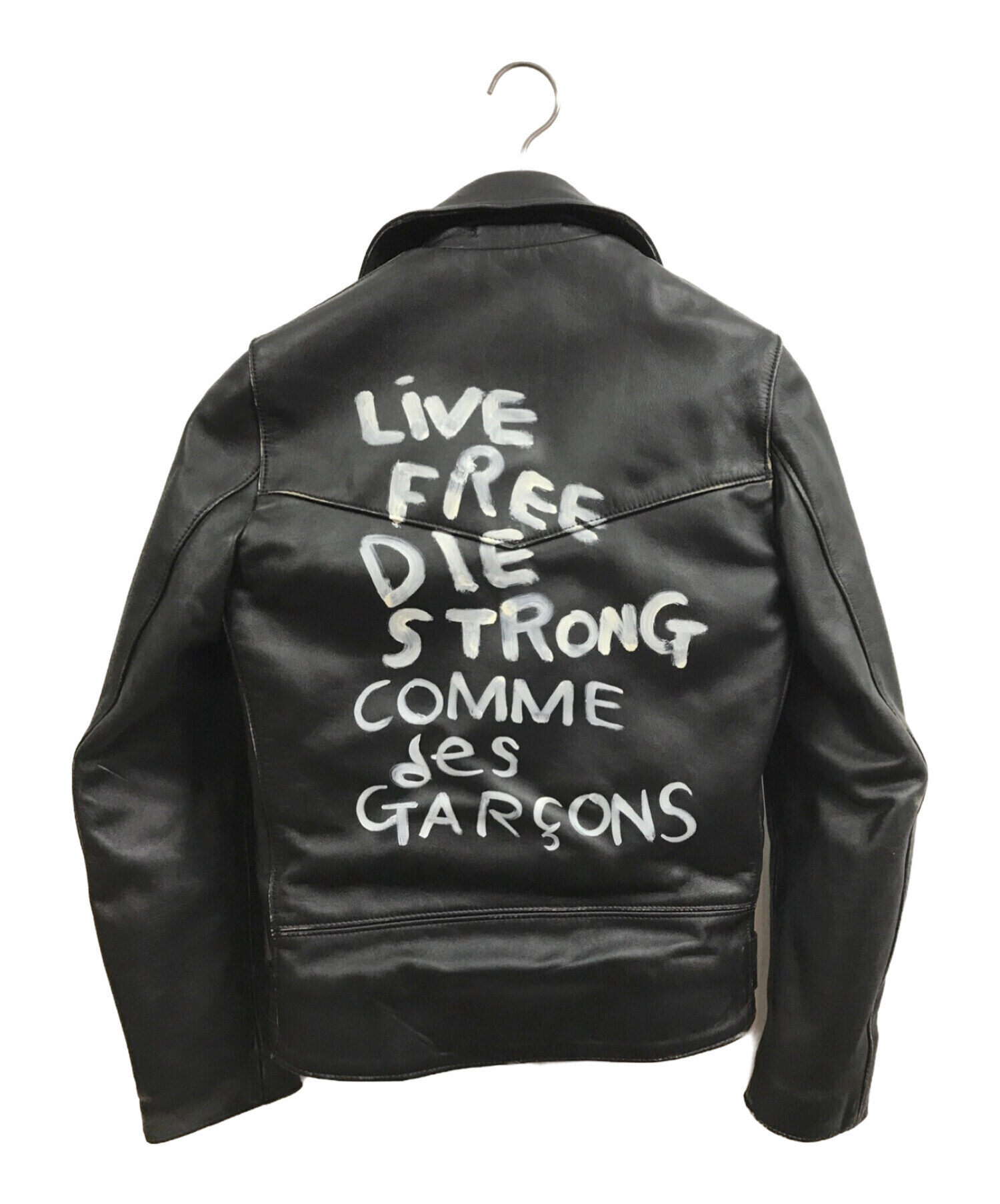 中古・古着通販】COMME des GARCONS (コムデギャルソン) Lewis Leathers (ルイスレザース)  ライトニングダメージ加工ダブルライダースジャケット ブラック サイズ:34｜ブランド・古着通販 トレファク公式【TREFAC  FASHION】スマホサイト