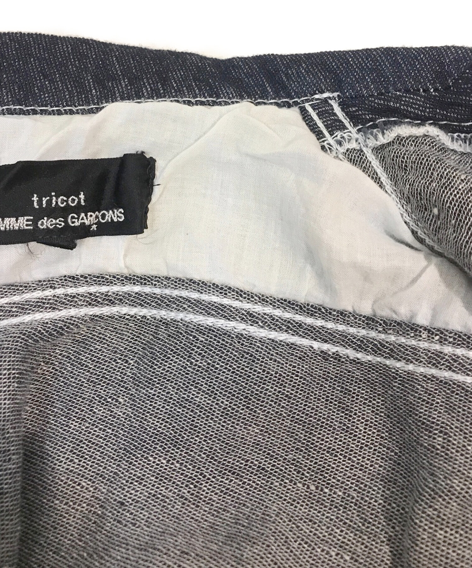 tricot COMME des GARCONS (トリココムデギャルソン) 21SSデニムオールインワン インディゴ サイズ:S