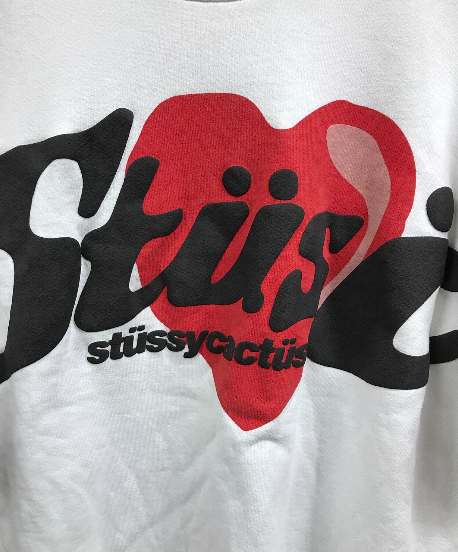 新しい季節 CPFM × STUSSY STUSSY HEART ハート プリント CREW CREW