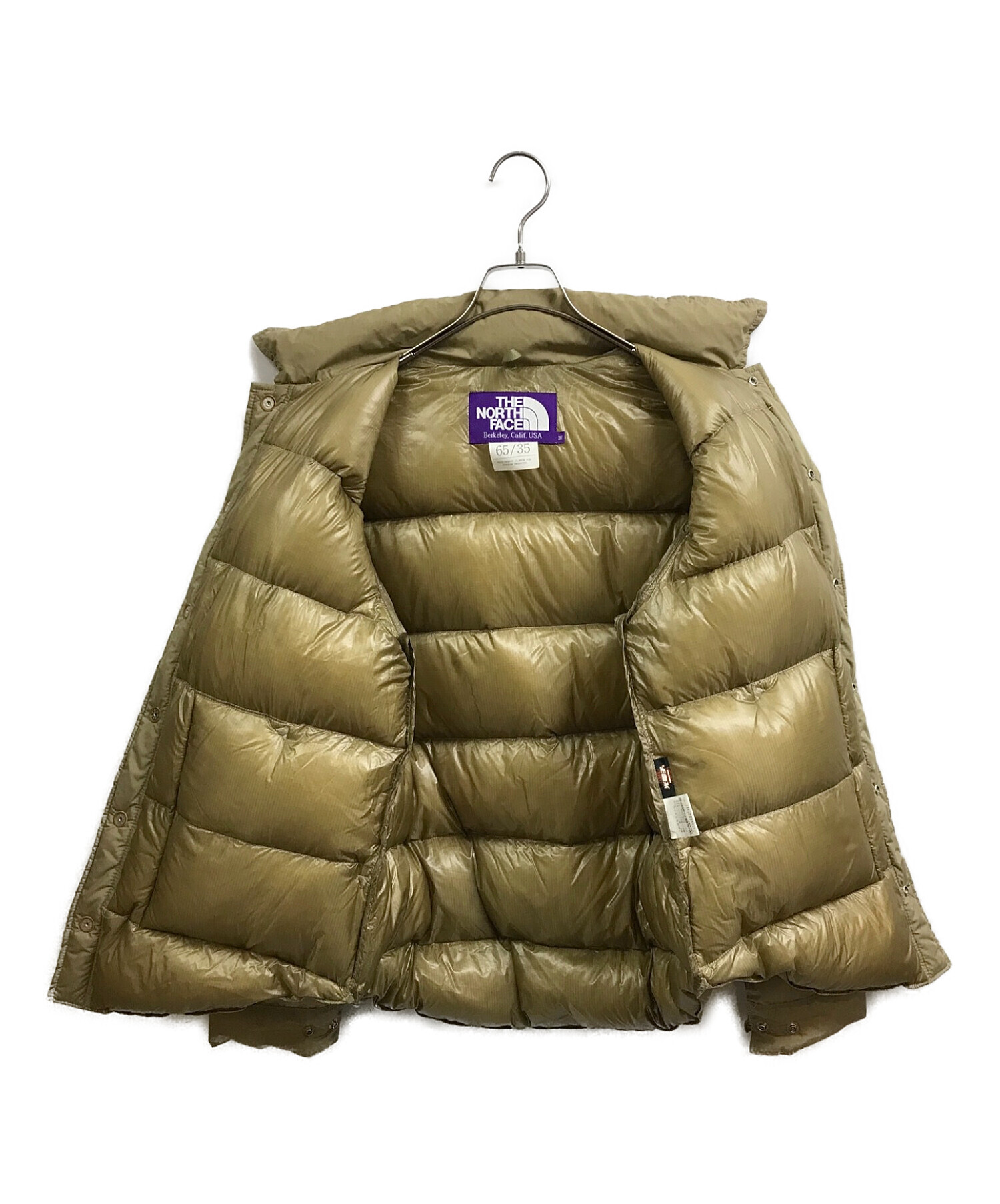 中古・古着通販】THE NORTHFACE PURPLELABEL (ザ・ノースフェイス パープルレーベル) ライトウェイト65/35ベイヘッドクロス ダウンジャケット ベージュ サイズ:M｜ブランド・古着通販 トレファク公式【TREFAC FASHION】スマホサイト