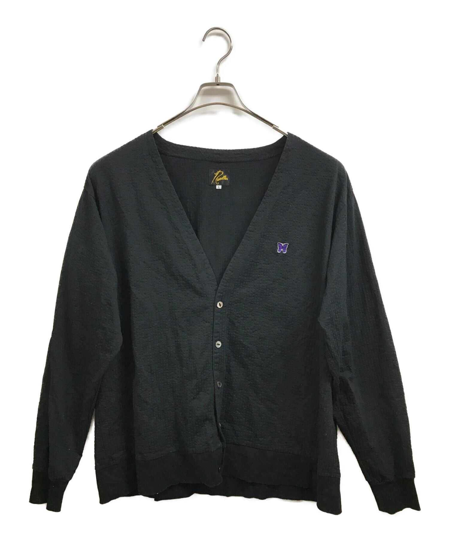 中古・古着通販】Needles (ニードルズ) V Neck Cardigan - C/PE Sucker