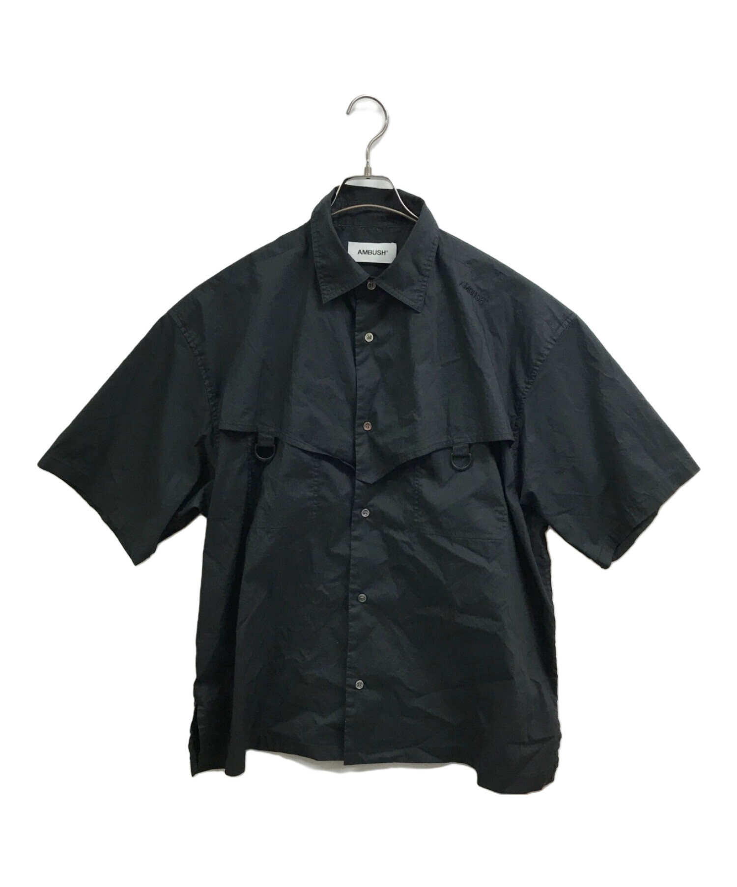 AMBUSH (アンブッシュ) Short Sleeve Boxy Fit Shirt ブラック サイズ:2
