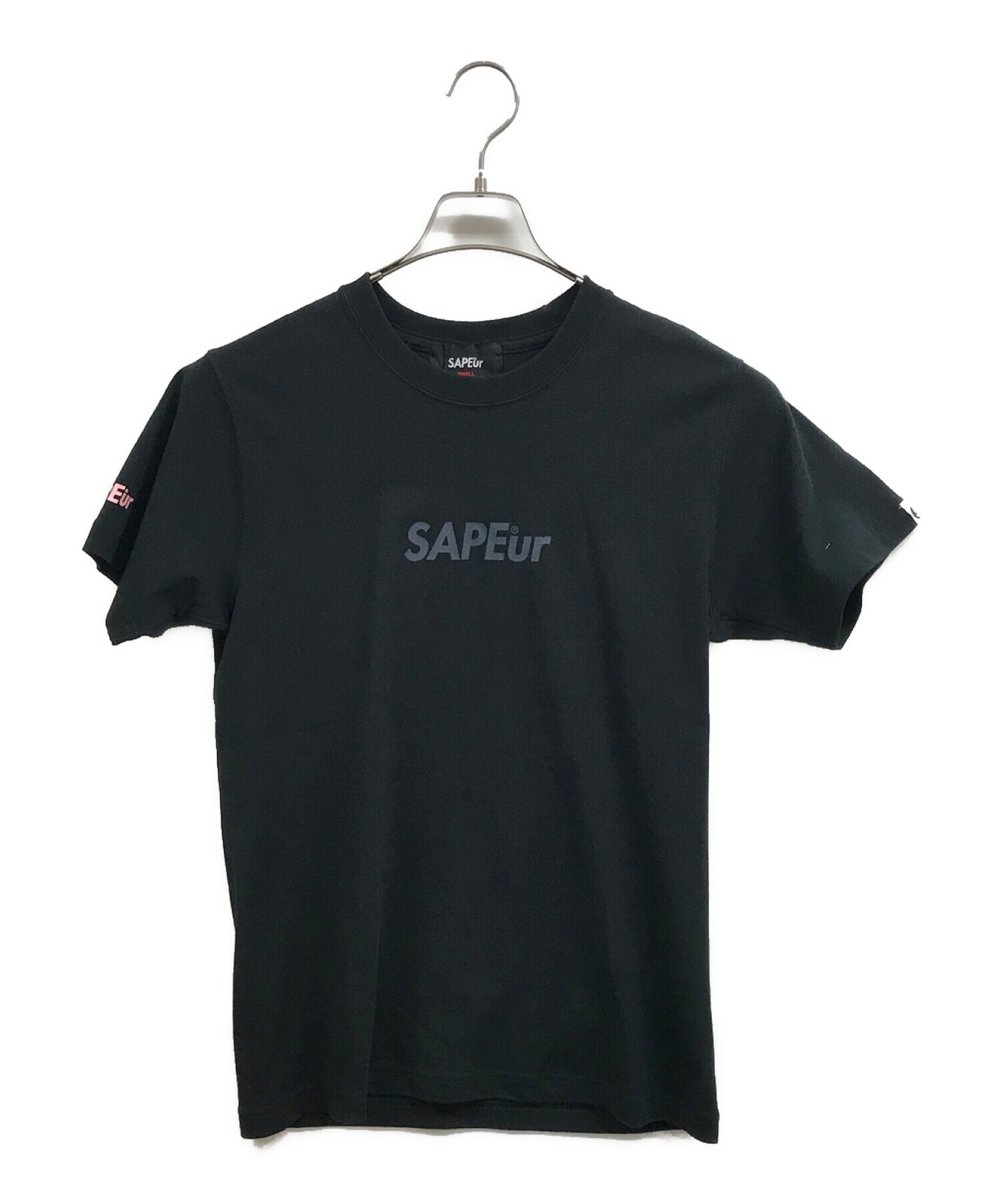 中古・古着通販】SAPEur (サプール) プリントTシャツ ブラック サイズ:S 未使用品｜ブランド・古着通販 トレファク公式【TREFAC  FASHION】スマホサイト