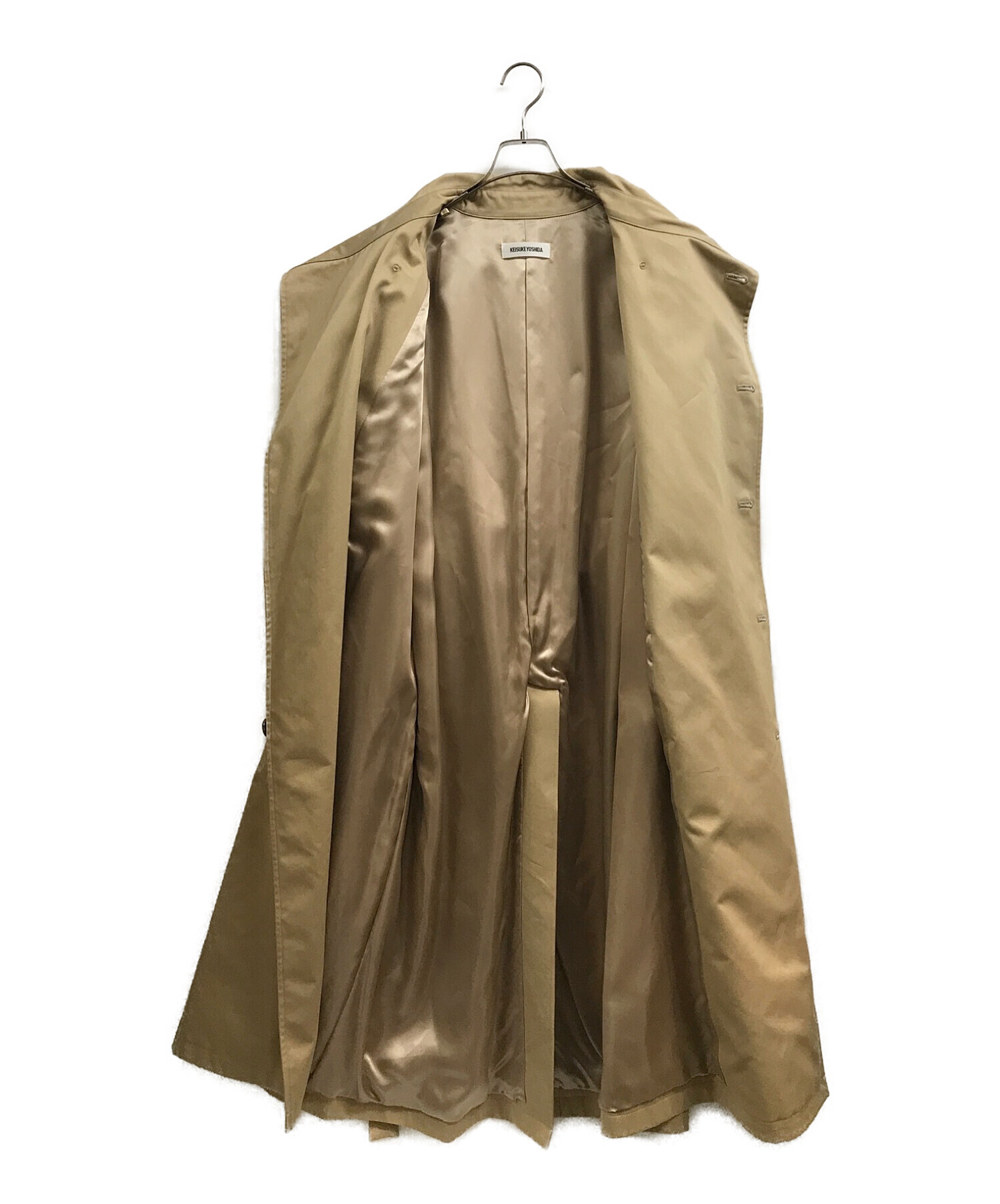 中古・古着通販】KEISUKE YOSHIDA (ケイスケヨシダ) 20AW belted trench coat ベージュ  サイズ:FREE｜ブランド・古着通販 トレファク公式【TREFAC FASHION】スマホサイト