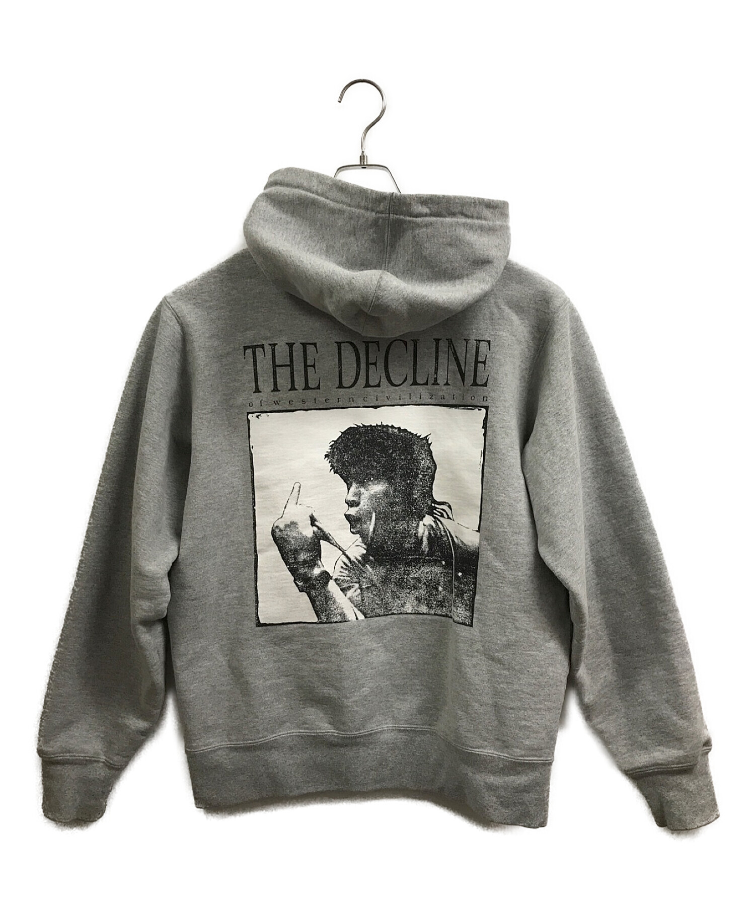 SUPREME (シュプリーム) 17AW Decline Hooded Sweatshirt グレー サイズ:M