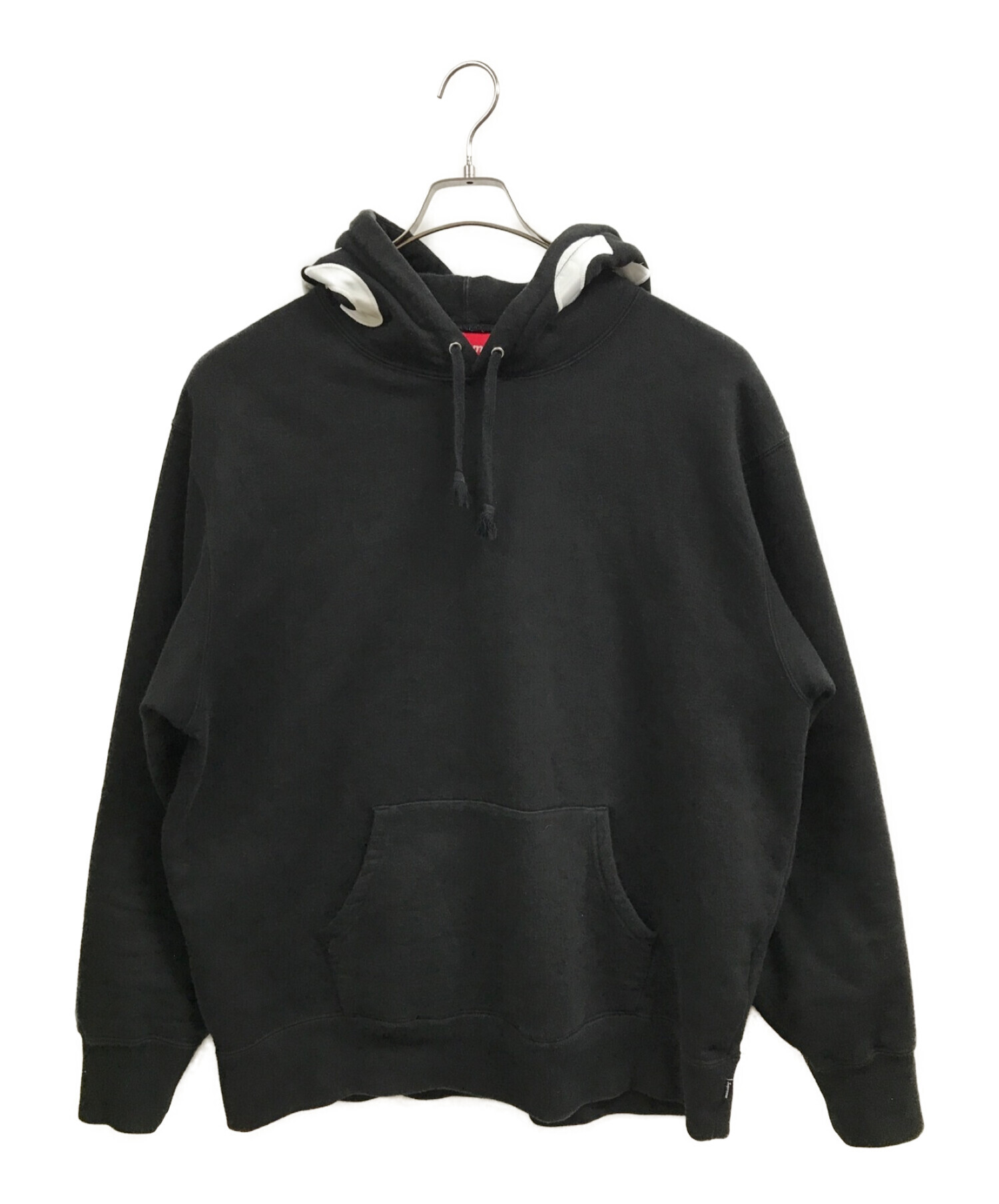 SUPREME (シュプリーム) 21AW Contrast Hooded Sweatshirt ブラック サイズ:L