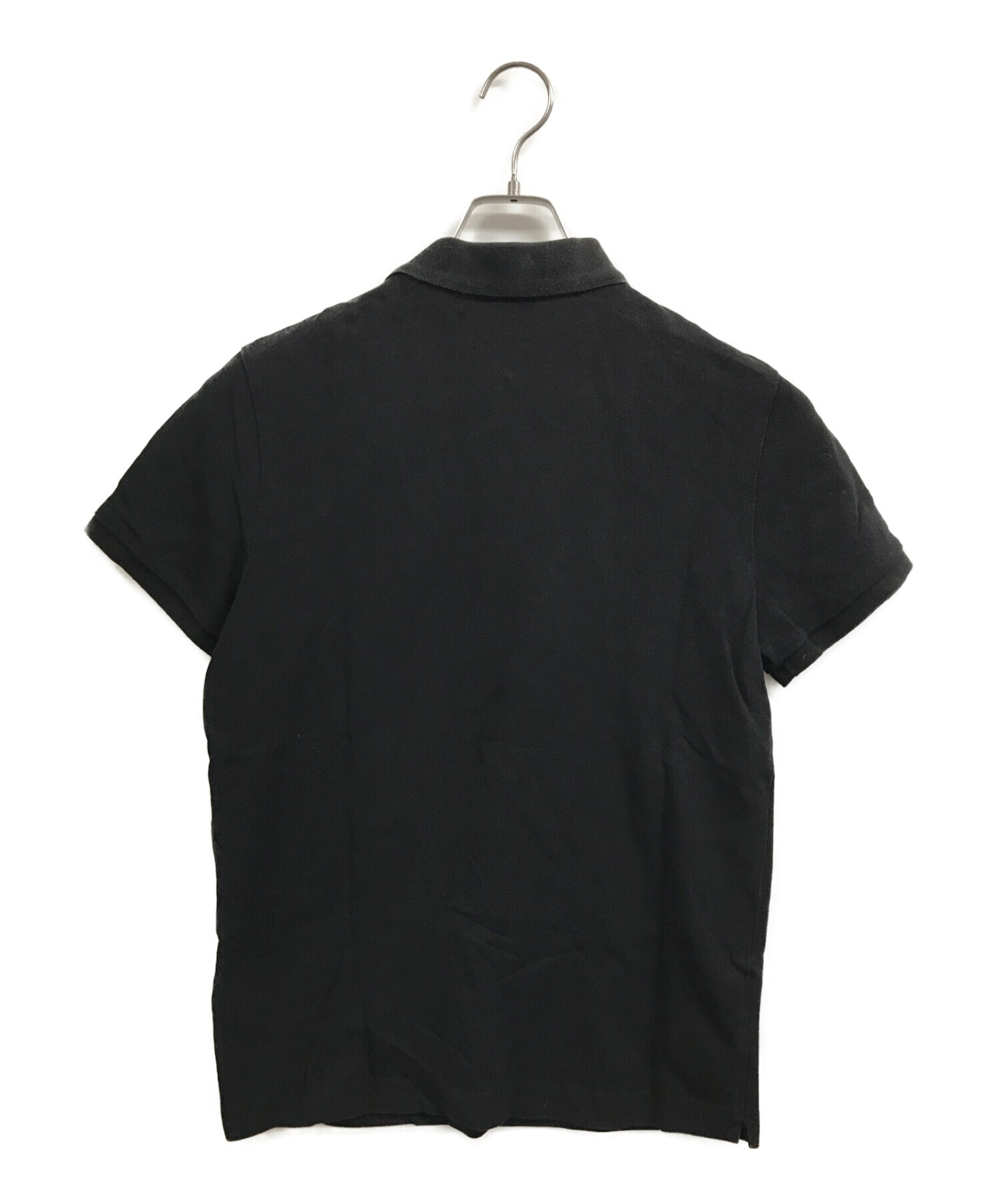 MONCLER (モンクレール) ラバーワッペンポロシャツ ブラック サイズ:S