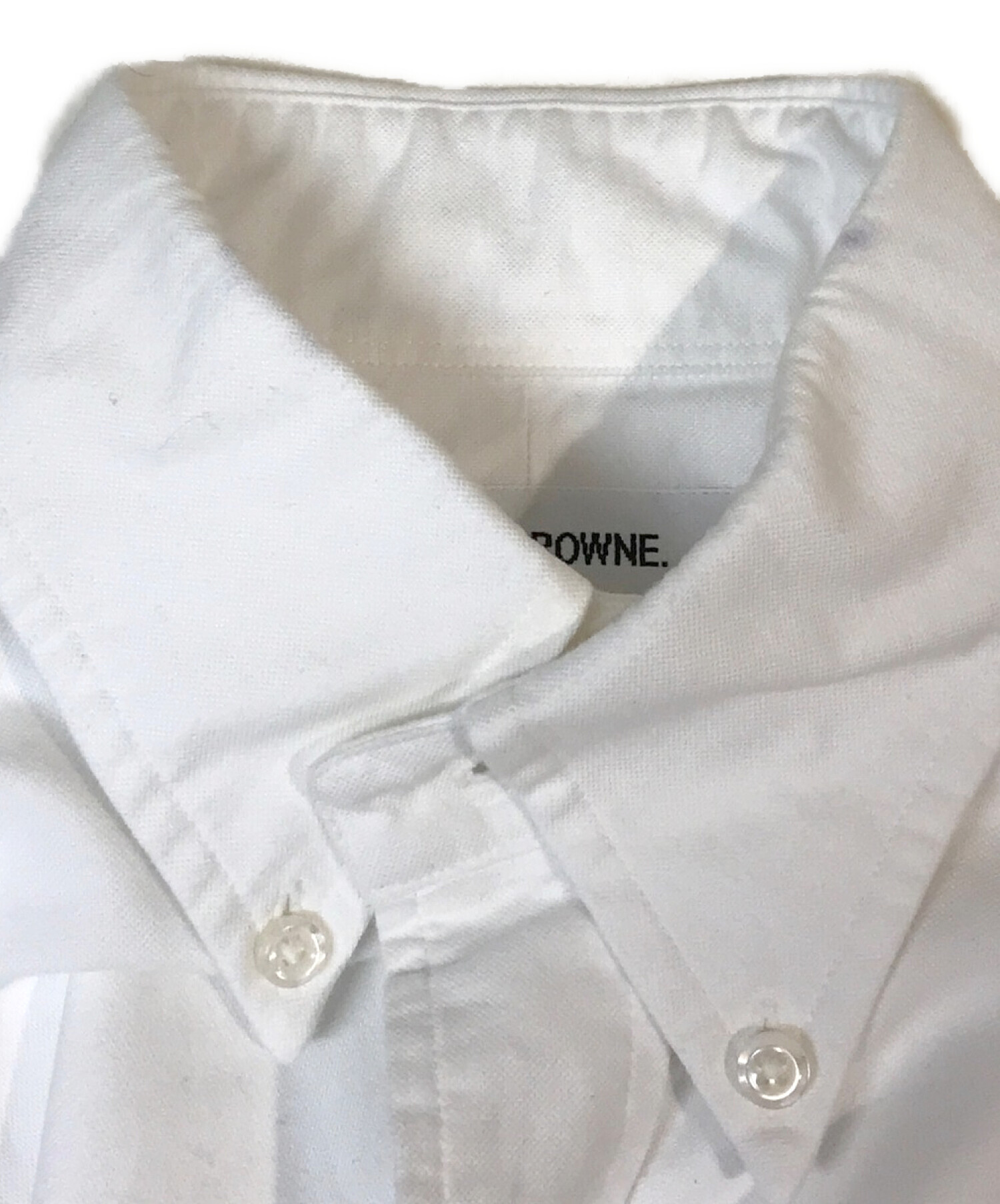 中古・古着通販】Thom Browne (トムブラウン) オックスフォードクラシックボタンダウンシャツ ホワイト｜ブランド・古着通販  トレファク公式【TREFAC FASHION】スマホサイト