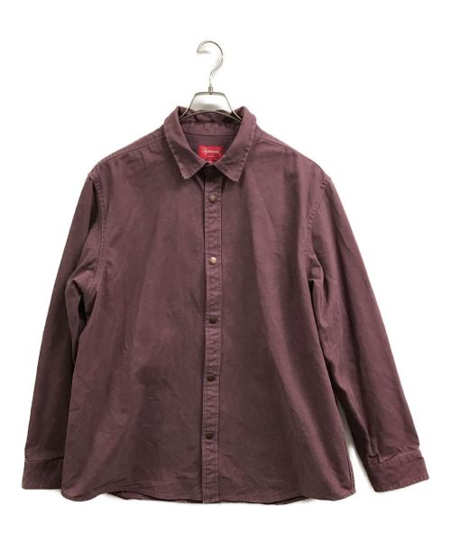 【中古・古着通販】SUPREME (シュプリーム) 20AW Logo Taping Work Shirt パープル サイズ:XL｜ブランド・古着通販  トレファク公式【TREFAC FASHION】スマホサイト