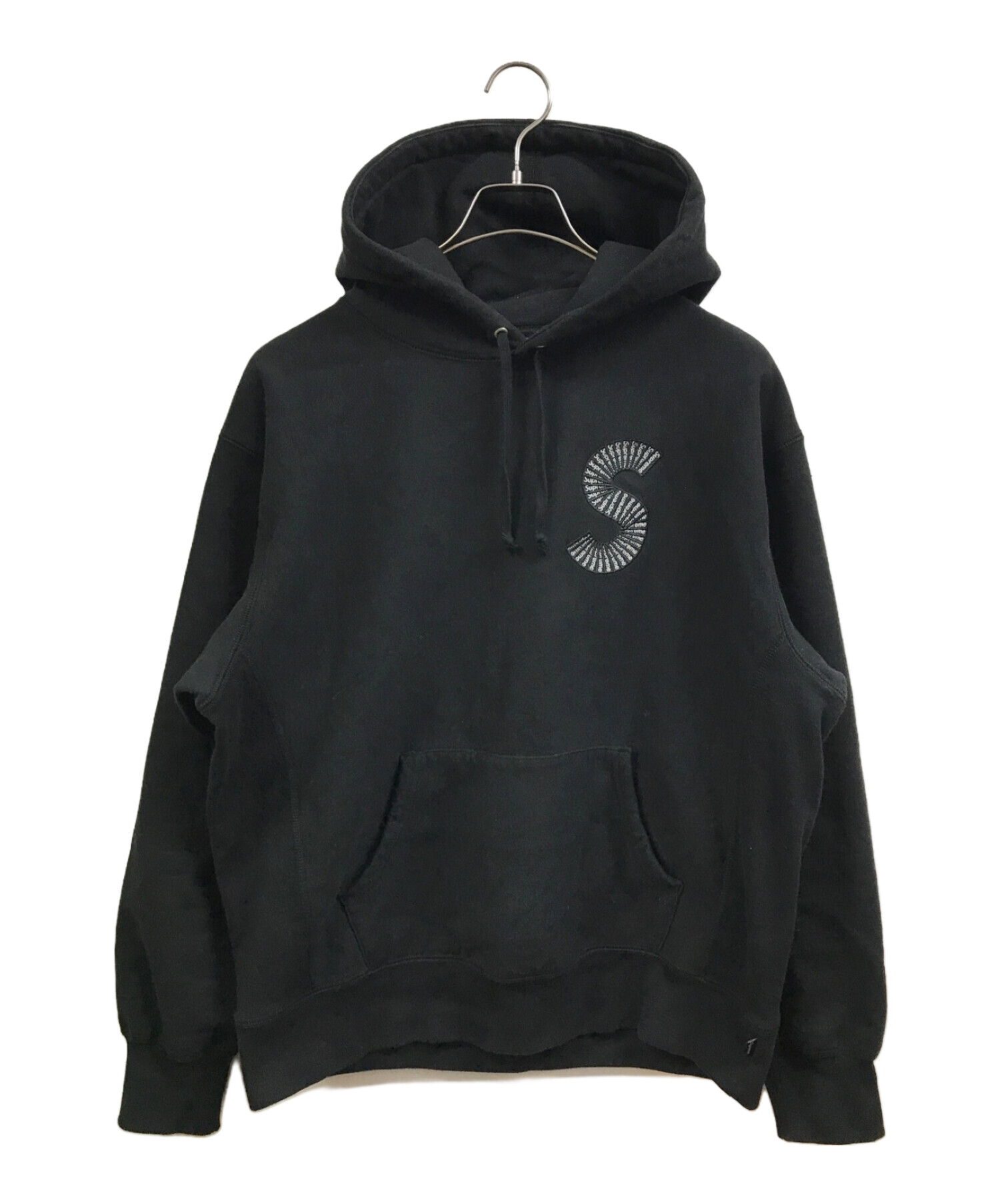 supSupreme S Logo Hooded Sweatshirt Black