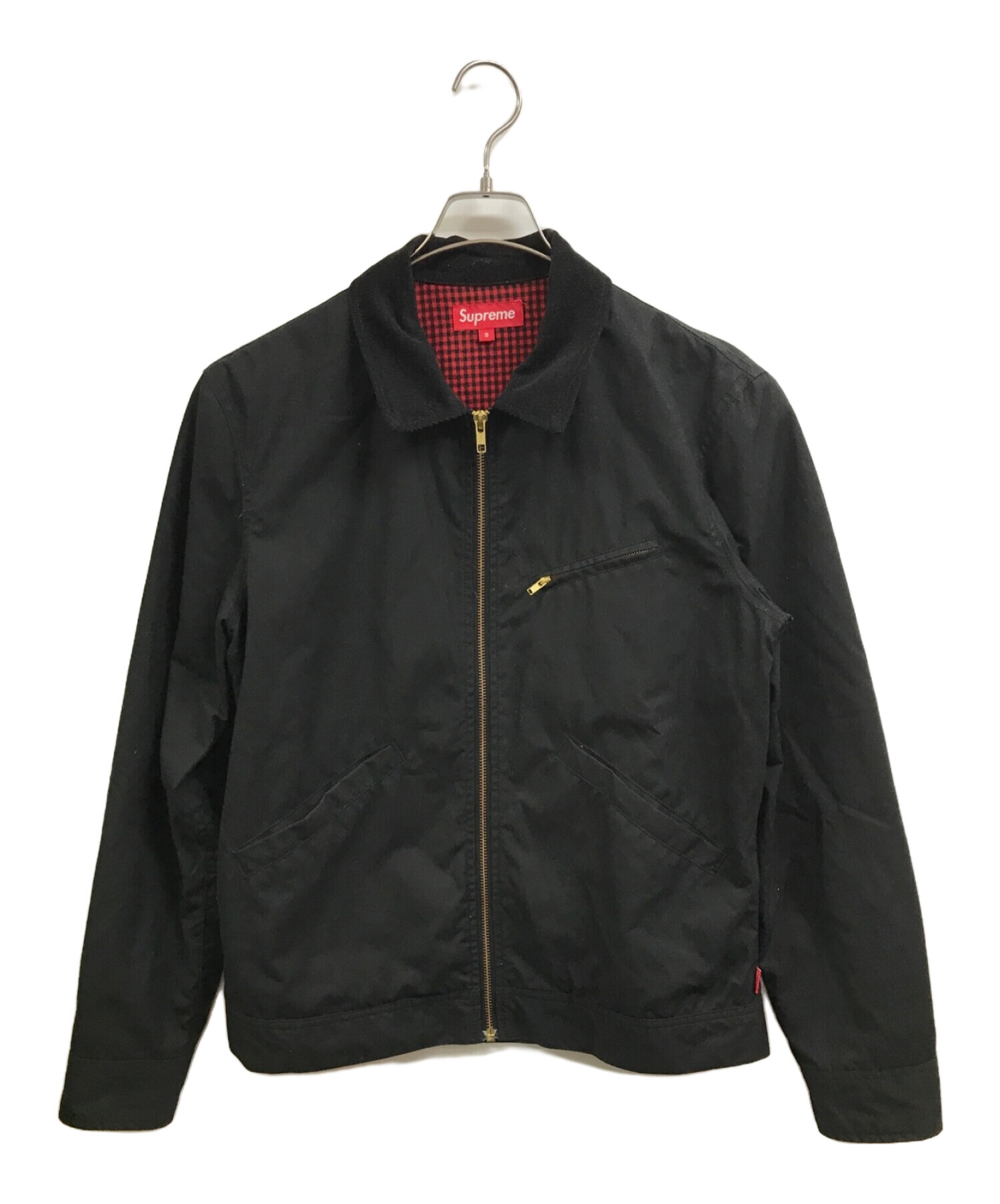 中古・古着通販】SUPREME (シュプリーム) the British Millerain (ザ ブリティッシュ ミラレイン) 12AW  ワックスコットンジャケット ブラック サイズ:S｜ブランド・古着通販 トレファク公式【TREFAC FASHION】スマホサイト