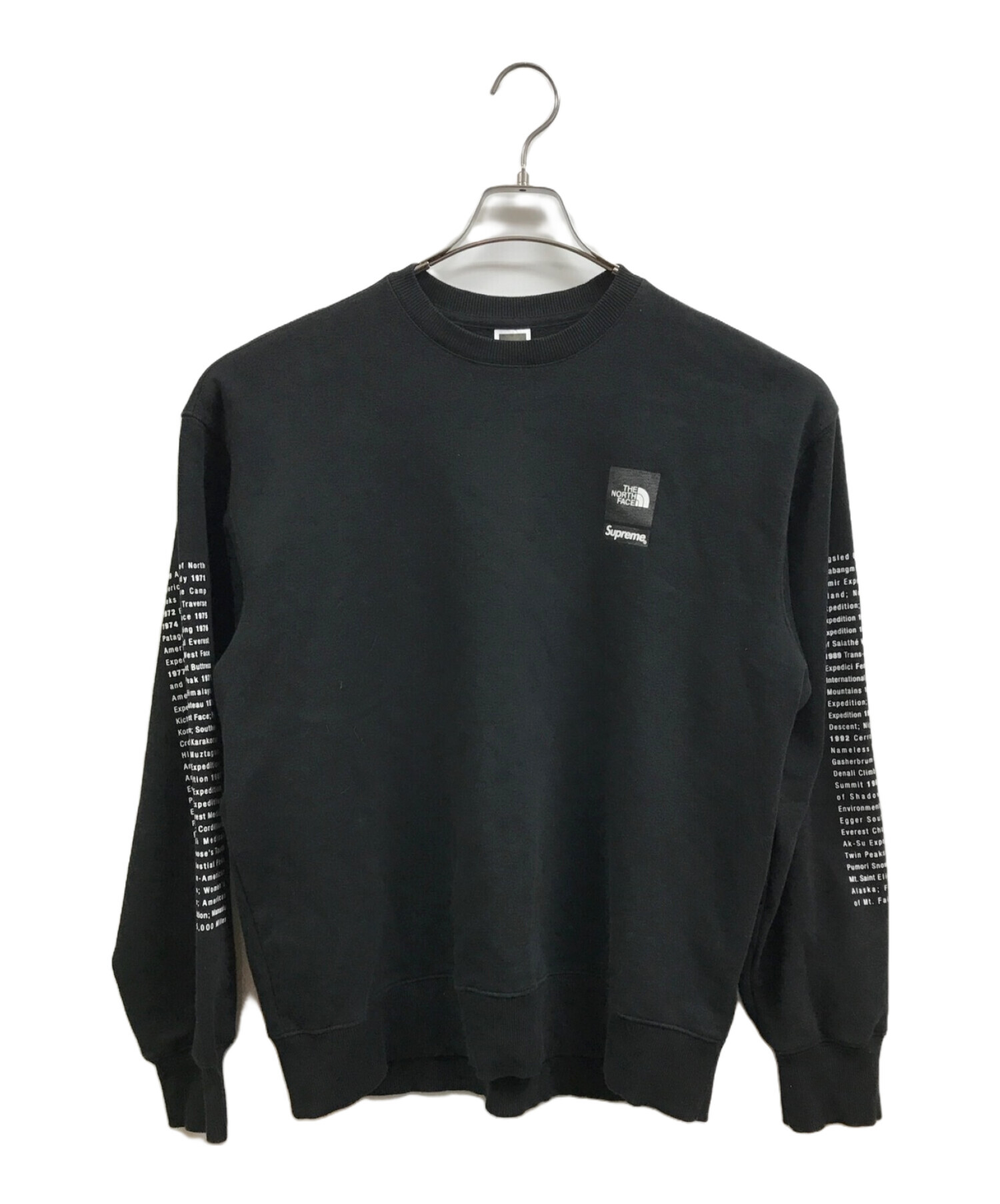 SUPREME (シュプリーム) THE NORTH FACE (ザ ノース フェイス) 24SS Crewneck ブラック サイズ:M