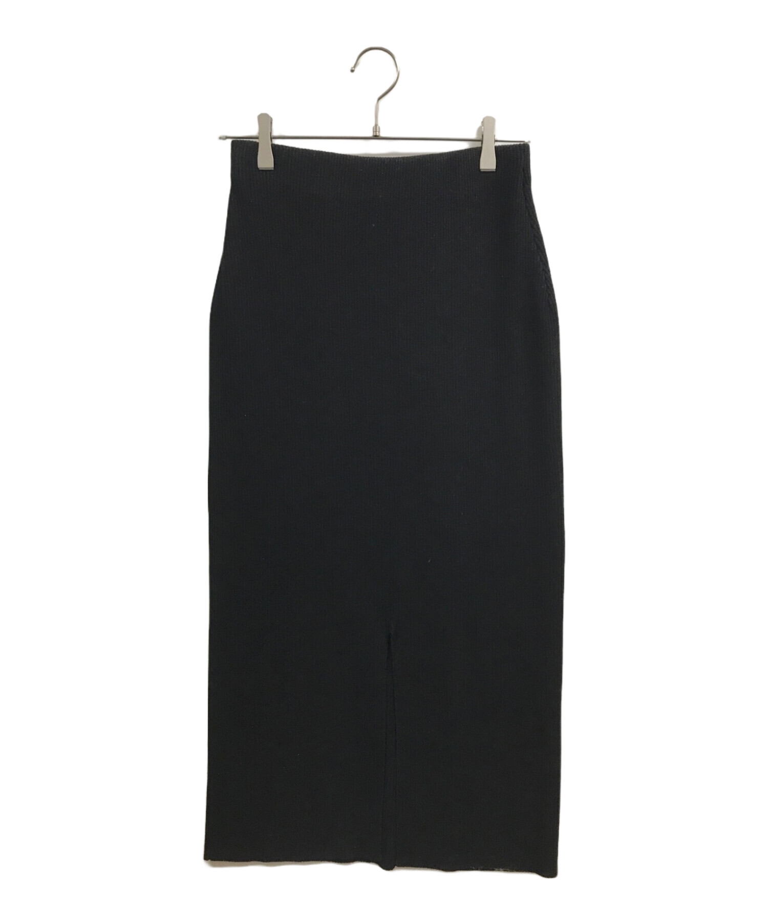 Spick and Span (スピックアンドスパン) ラメリブニットタイトスカート ブラック サイズ:38 未使用品