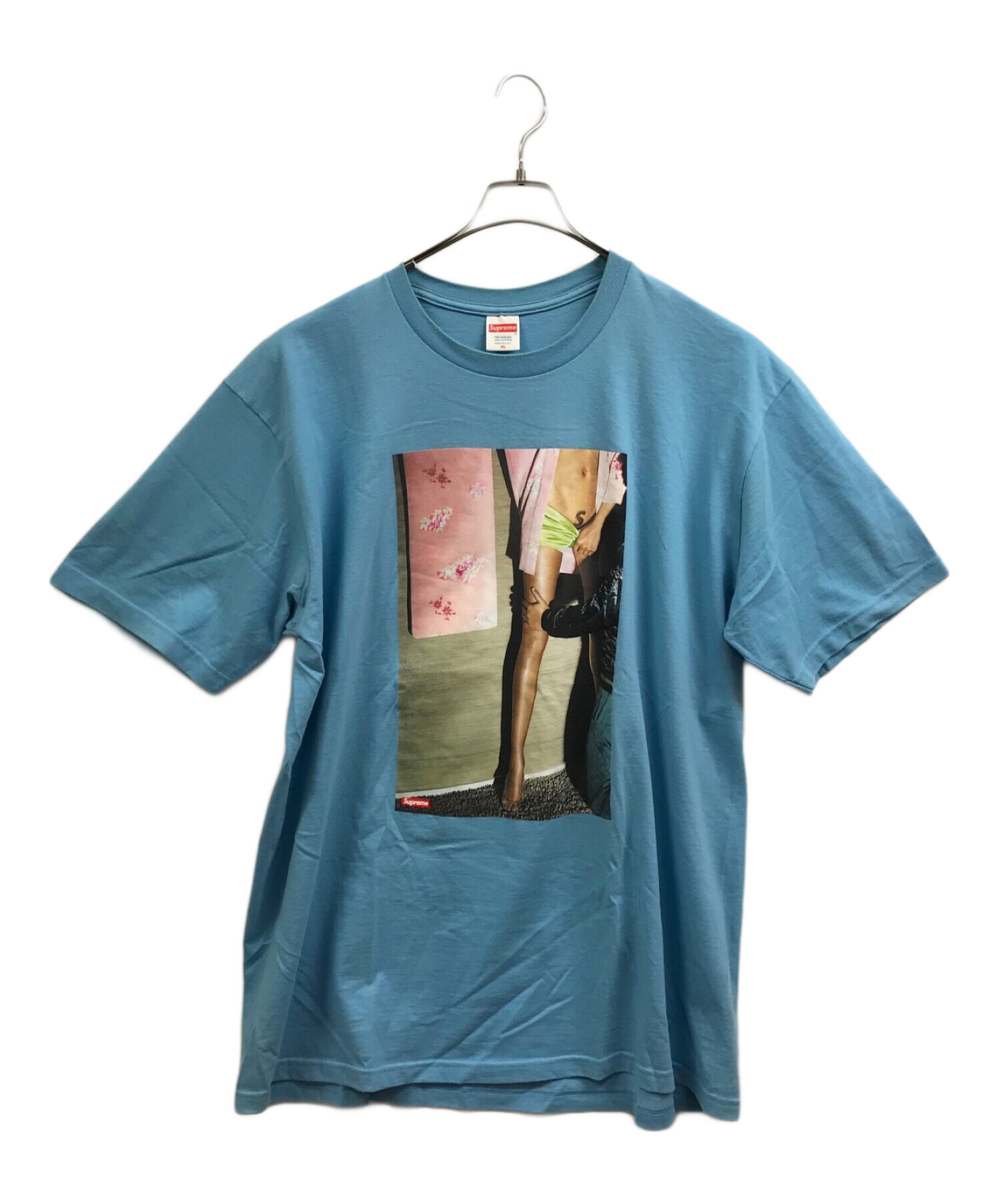 SUPREME (シュプリーム) プリントTシャツ ブルー サイズ:XL