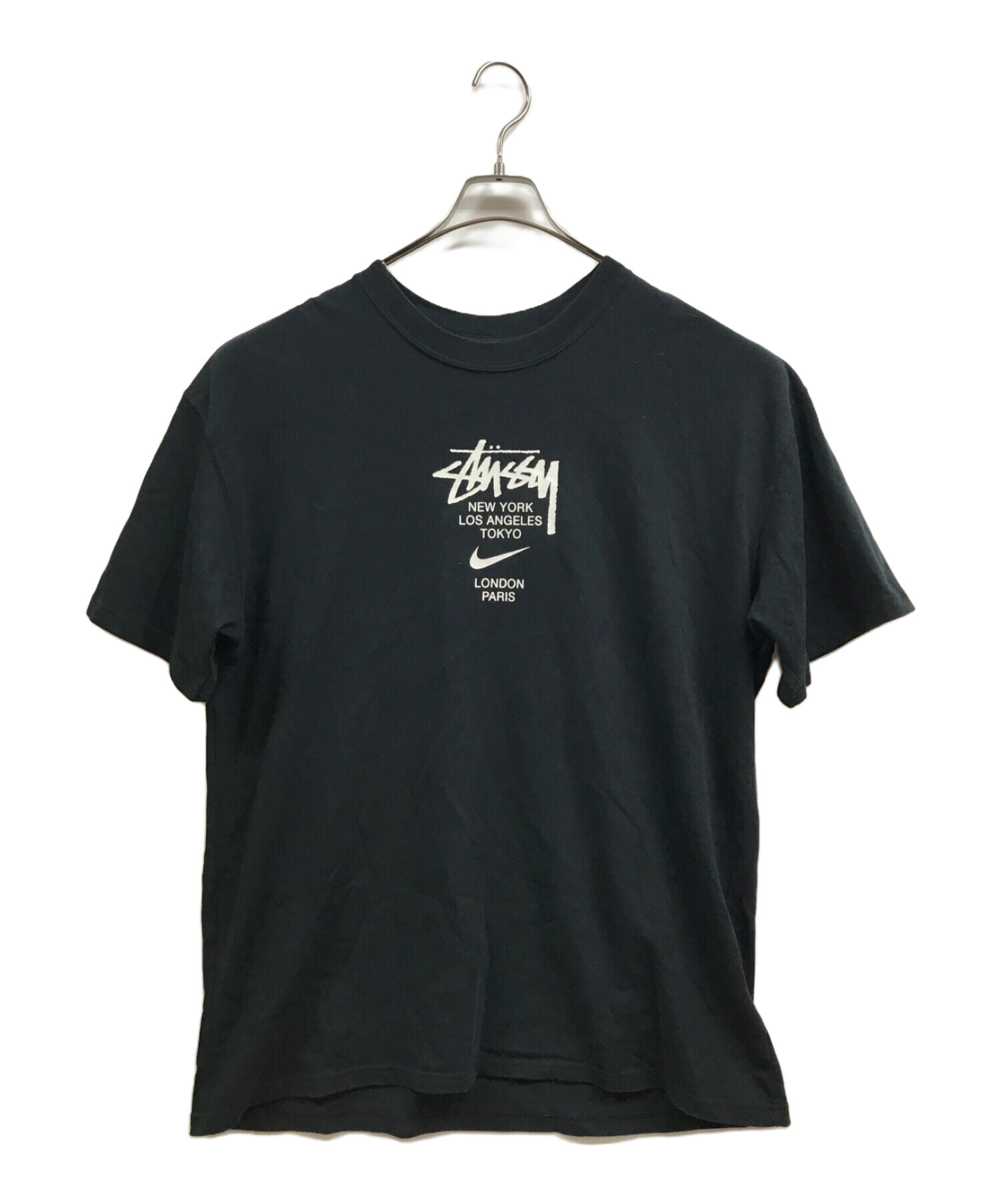 NIKE (ナイキ) stussy (ステューシー) INTERNATIONAL TEE ブラック サイズ:L