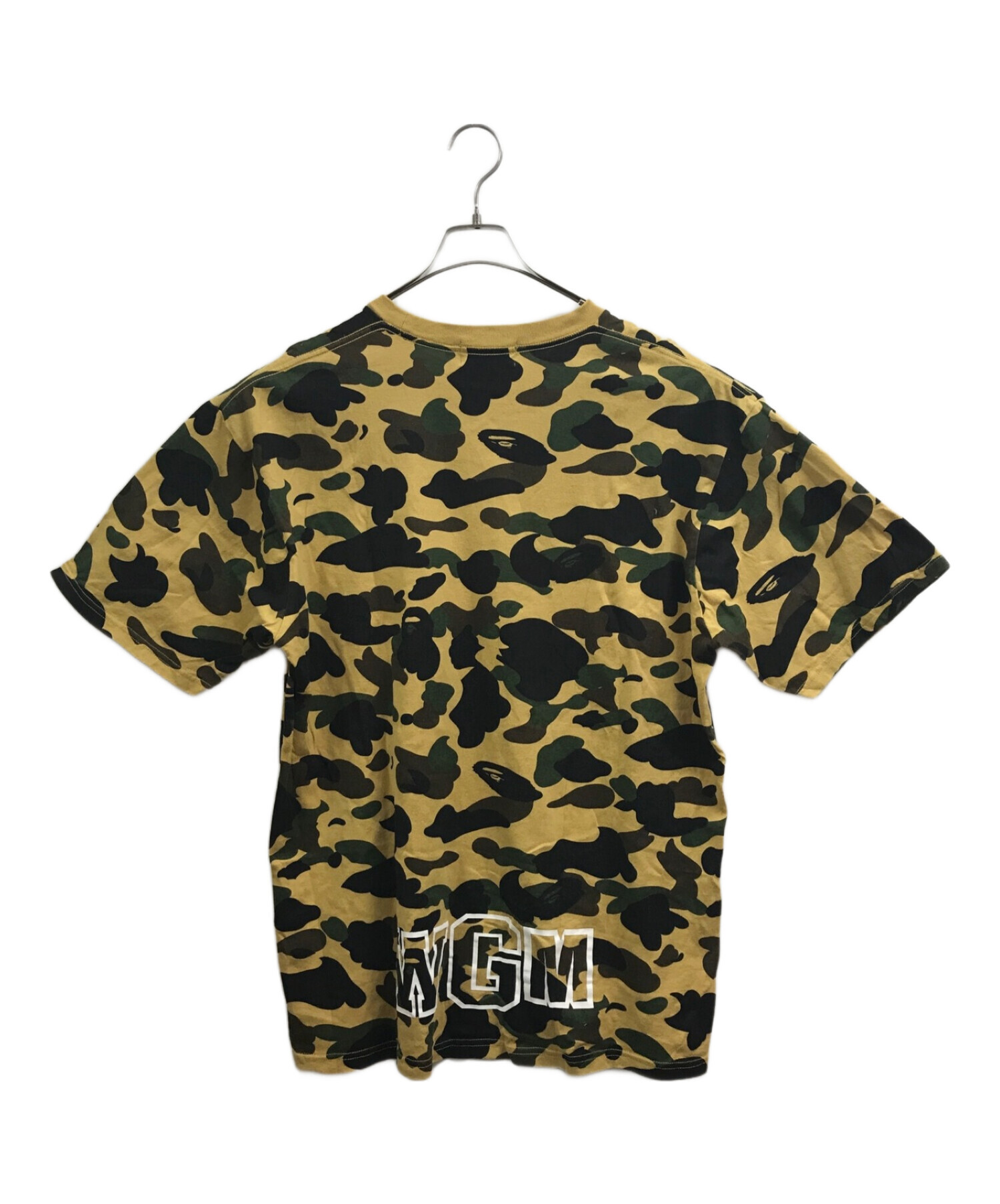 A BATHING APE (アベイシングエイプ) カモフラシャークプリントTシャツ カモ サイズ:XL