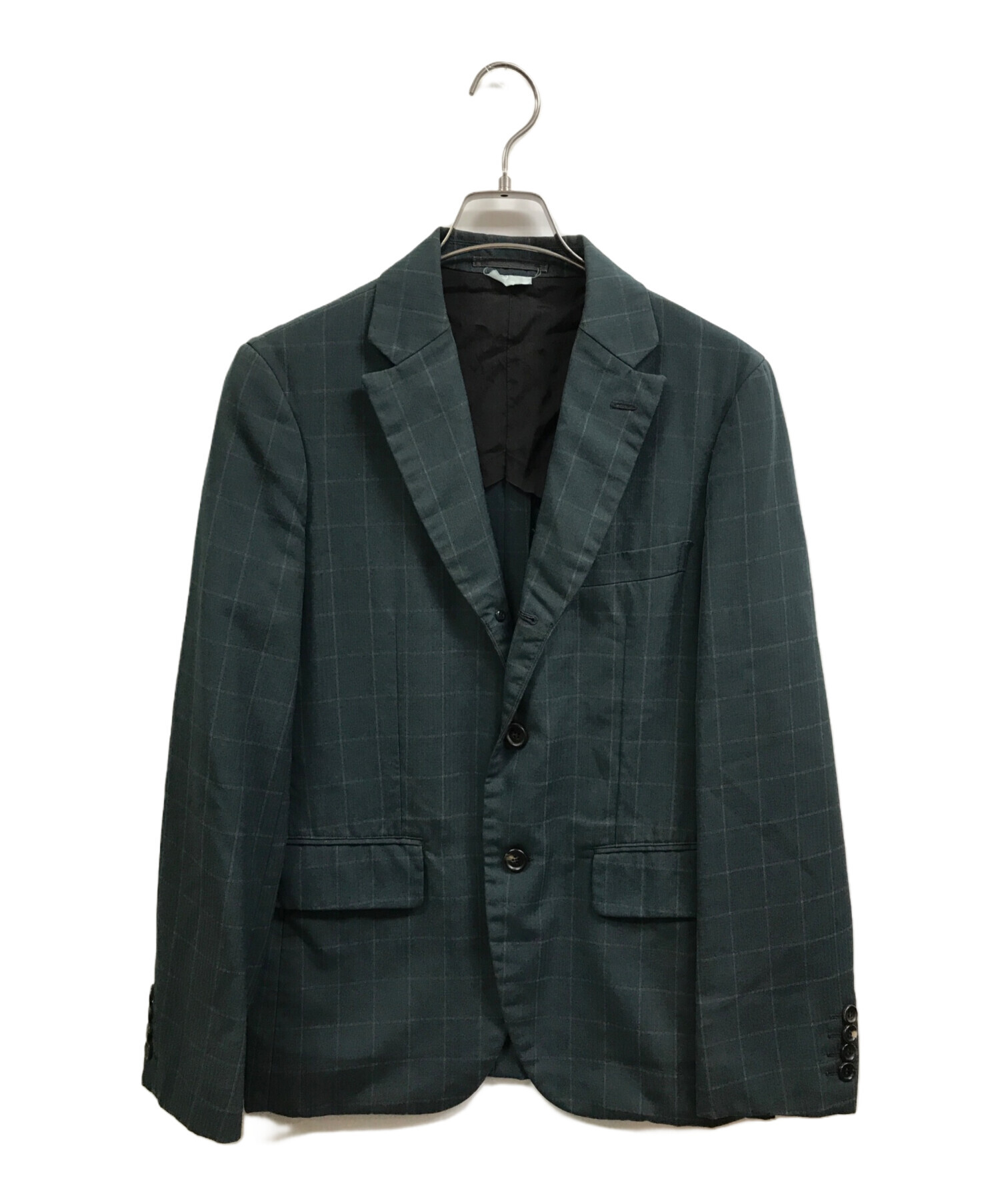 中古・古着通販】COMME des GARCONS HOMME DEUX (コムデギャルソン オム ドゥ) テーラードジャケット グリーン  サイズ:XS｜ブランド・古着通販 トレファク公式【TREFAC FASHION】スマホサイト