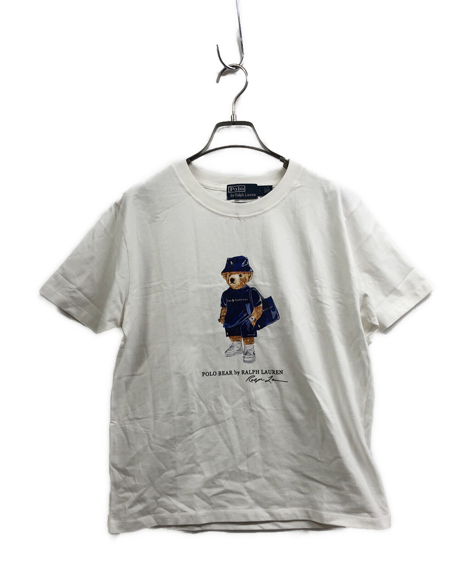 中古・古着通販】POLO RALPH LAUREN (ポロ・ラルフローレン) BEAMS (ビームス) ポロベアプリントTシャツ ホワイト  サイズ:S｜ブランド・古着通販 トレファク公式【TREFAC FASHION】スマホサイト