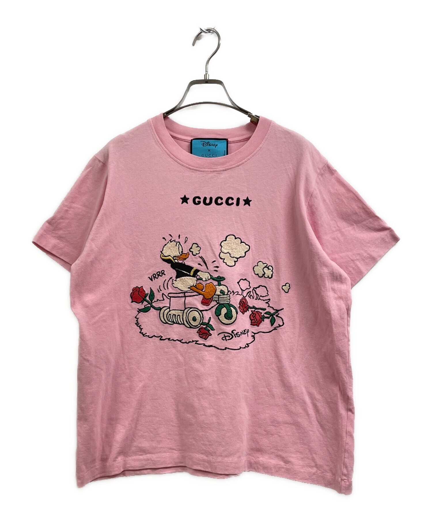 GUCCI (グッチ) DISNEY (ディズニー) コラボTシャツ ピンク サイズ:L