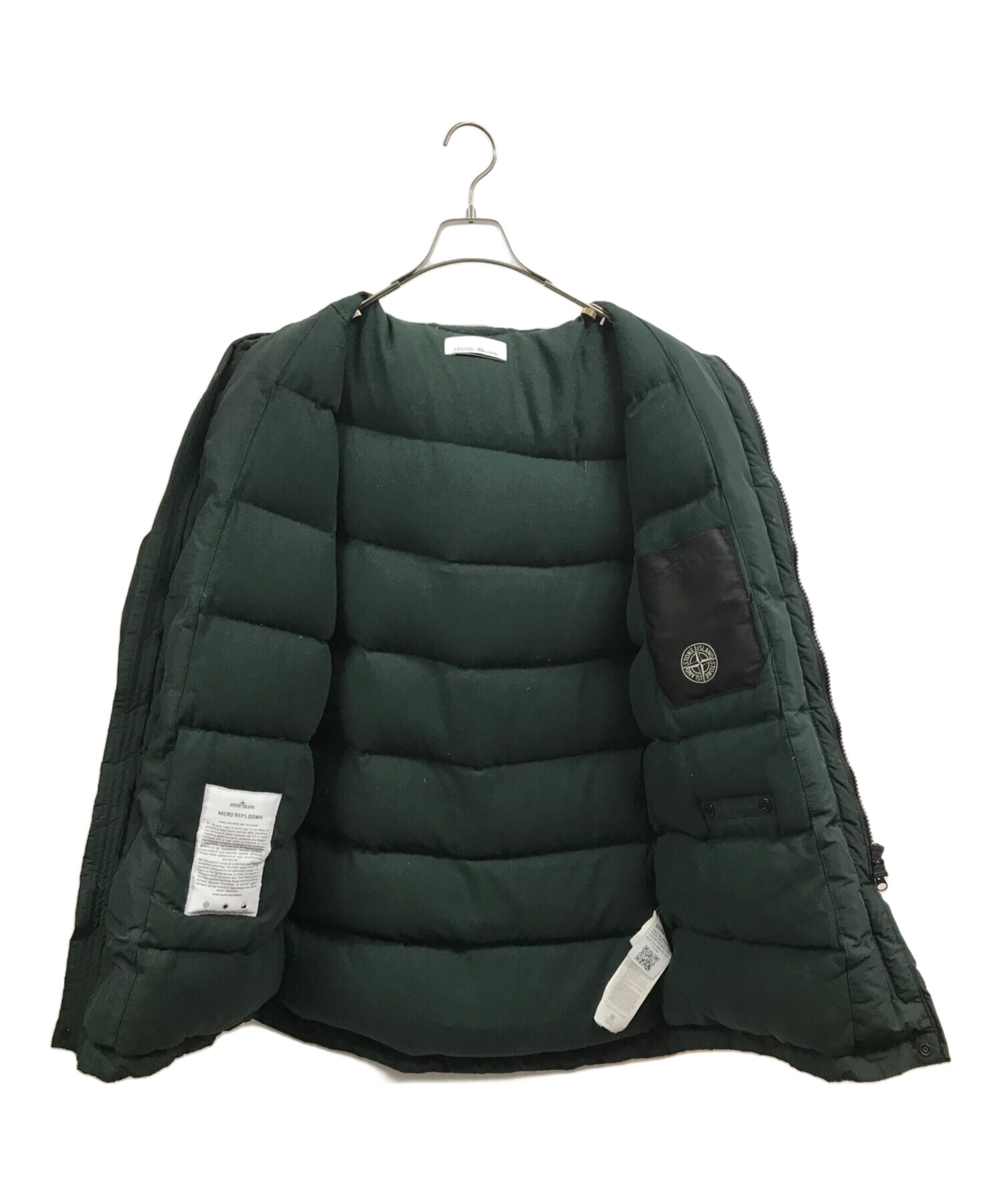 中古・古着通販】STONE ISLAND (ストーンアイランド) MICRO REPS DOWN JACKET グリーン  サイズ:L｜ブランド・古着通販 トレファク公式【TREFAC FASHION】スマホサイト