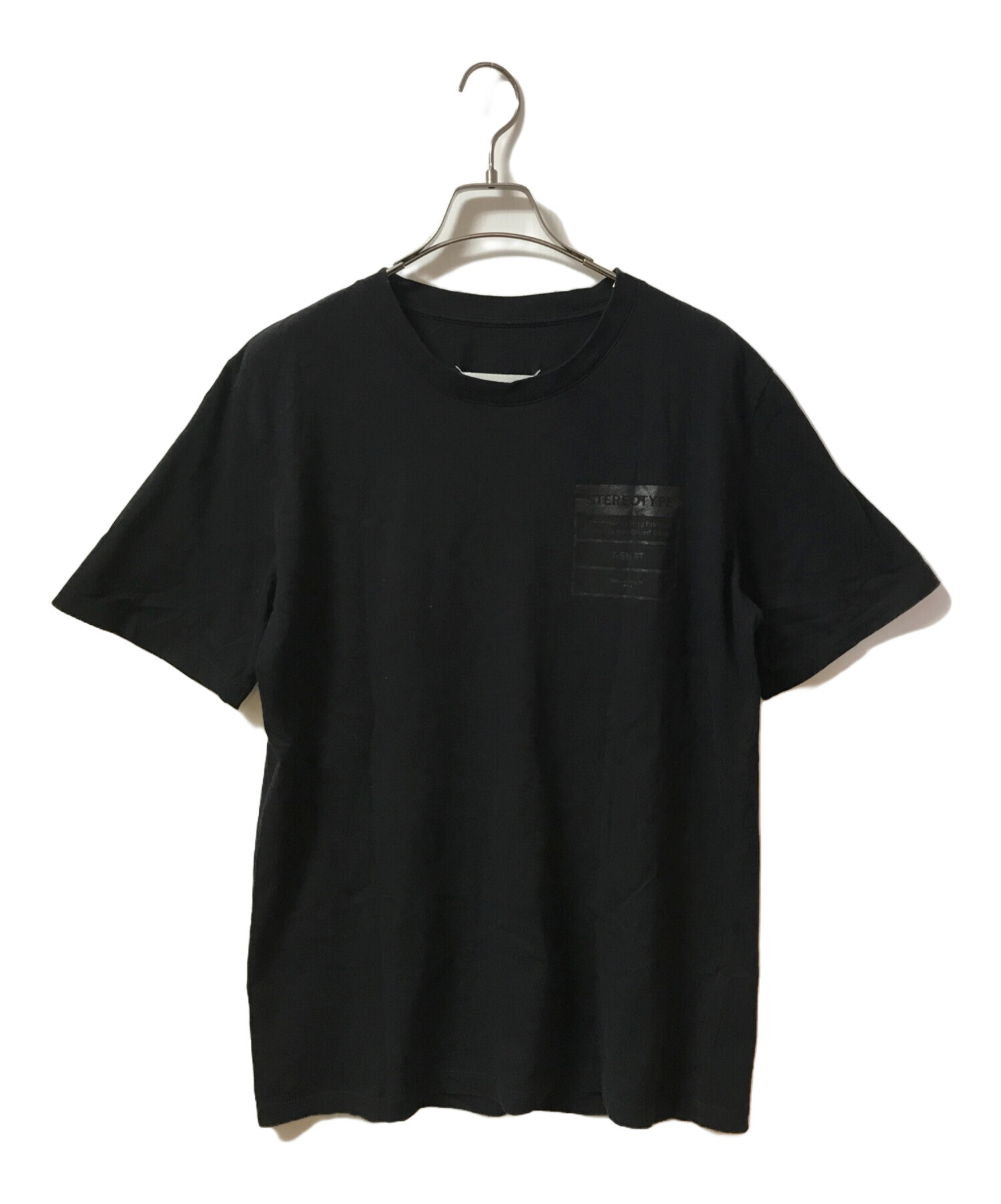 中古・古着通販】Maison Margiela 14 (メゾンマルジェラ 14) ステレオタイプ ロゴTシャツ ブラック  サイズ:52｜ブランド・古着通販 トレファク公式【TREFAC FASHION】スマホサイト