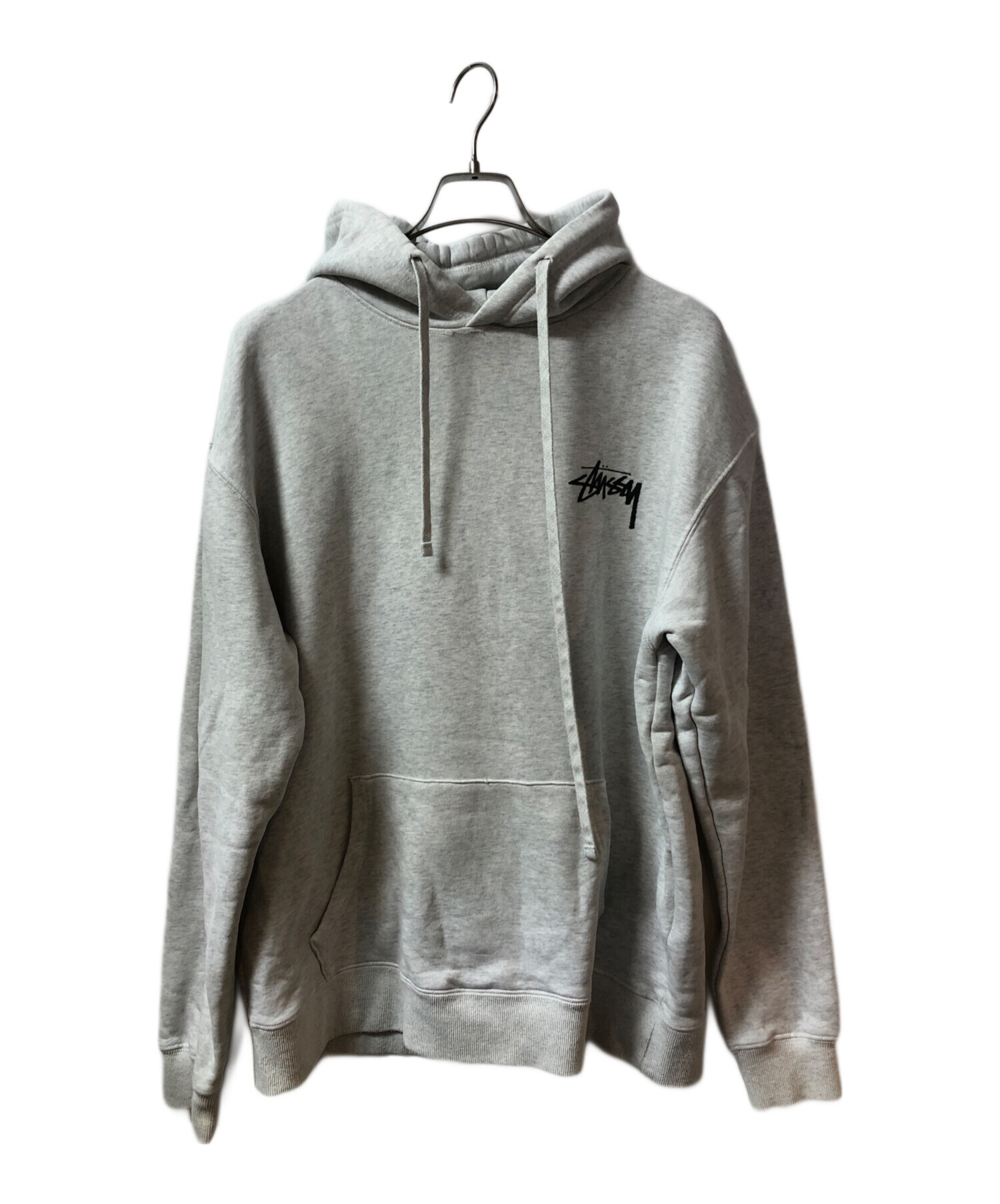 中古・古着通販】stussy (ステューシー) Plush Hoodie Ash Heather グレー サイズ:XL｜ブランド・古着通販 トレファク 公式【TREFAC FASHION】スマホサイト