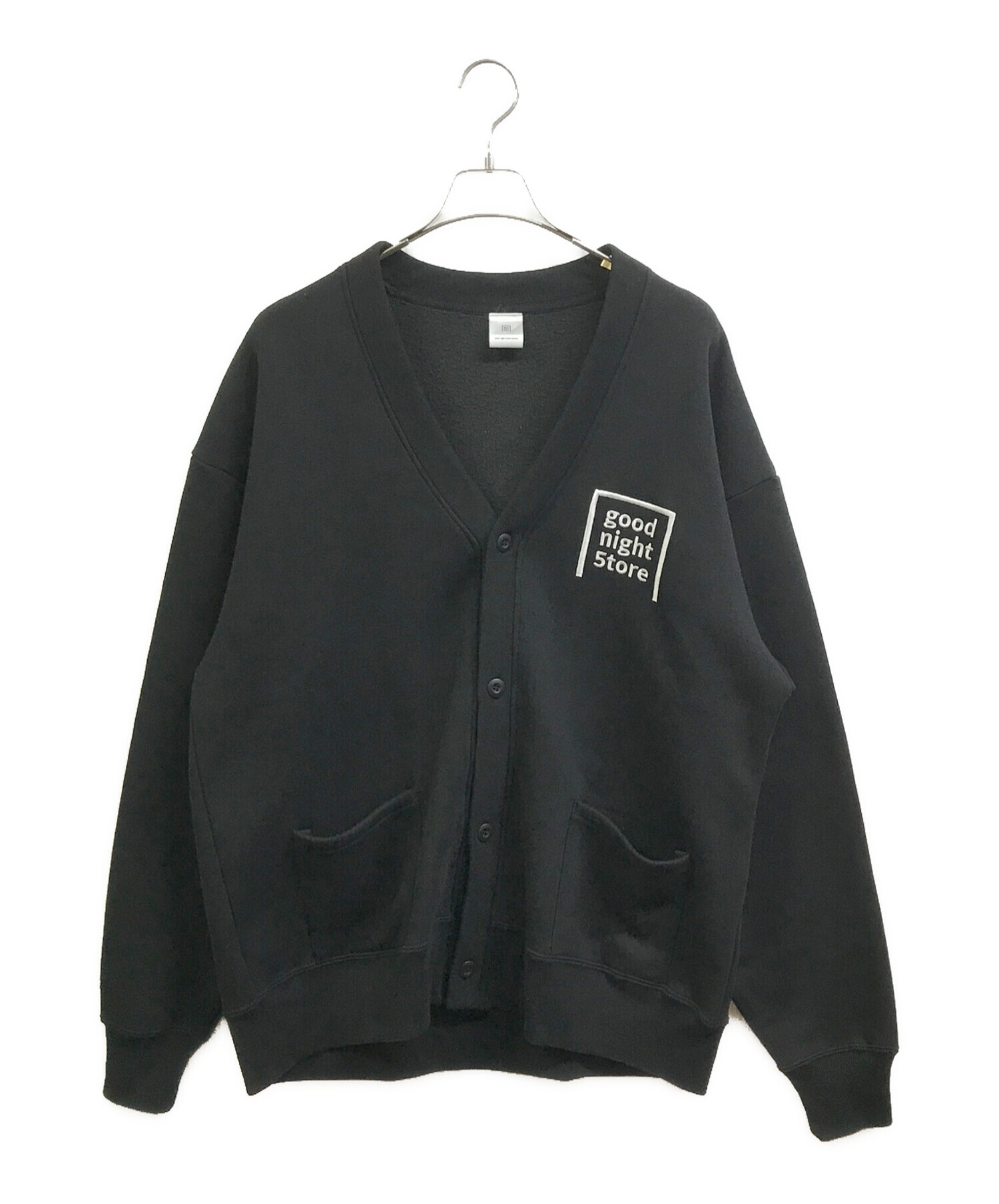 中古・古着通販】goodnight5tore (グッドナイトストア) logo cardigan ブラック サイズ:ー｜ブランド・古着通販  トレファク公式【TREFAC FASHION】スマホサイト