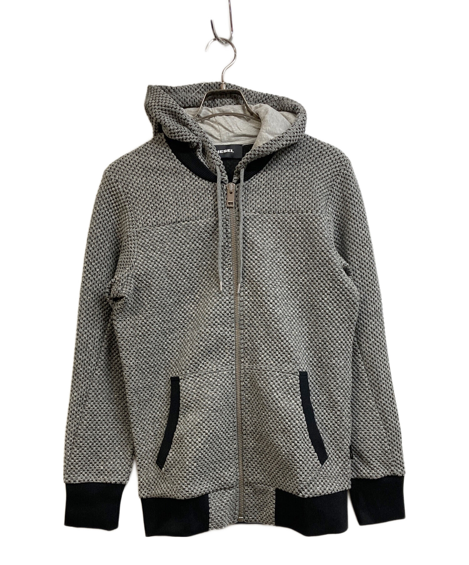 中古・古着通販】DIESEL (ディーゼル) ジップアップワッフルパーカー グレー サイズ:xs｜ブランド・古着通販 トレファク公式【TREFAC  FASHION】スマホサイト