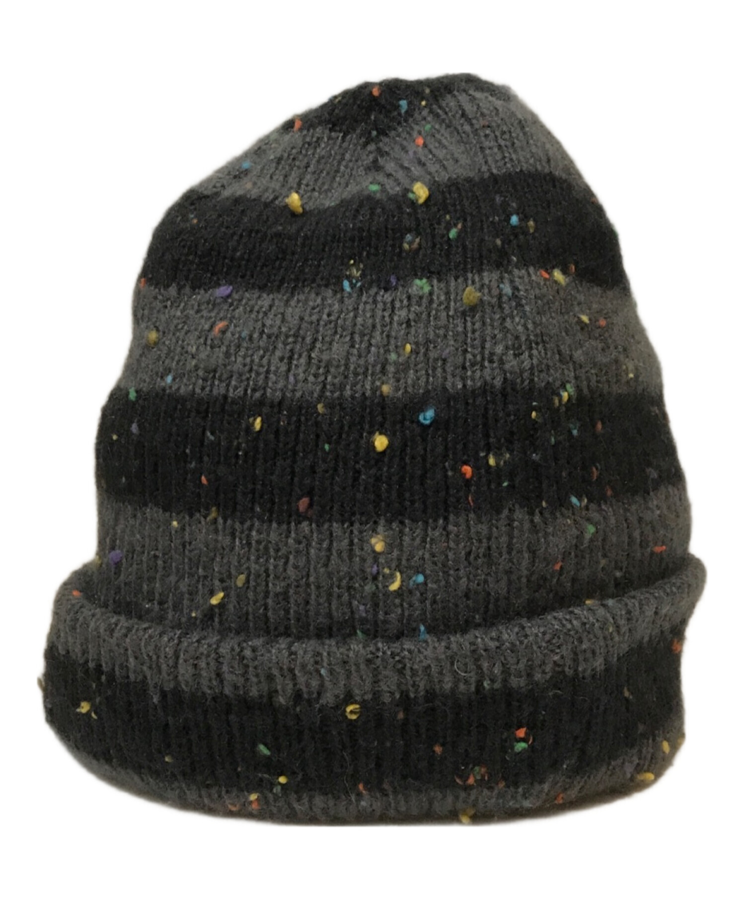 Supreme (シュプリーム) Stripe Speckle Beanie グレー