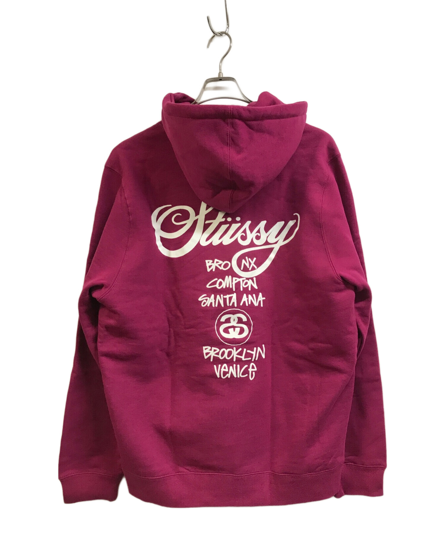 中古・古着通販】stussy (ステューシー) プルオーバーパーカー ピンク サイズ:L｜ブランド・古着通販 トレファク公式【TREFAC  FASHION】スマホサイト