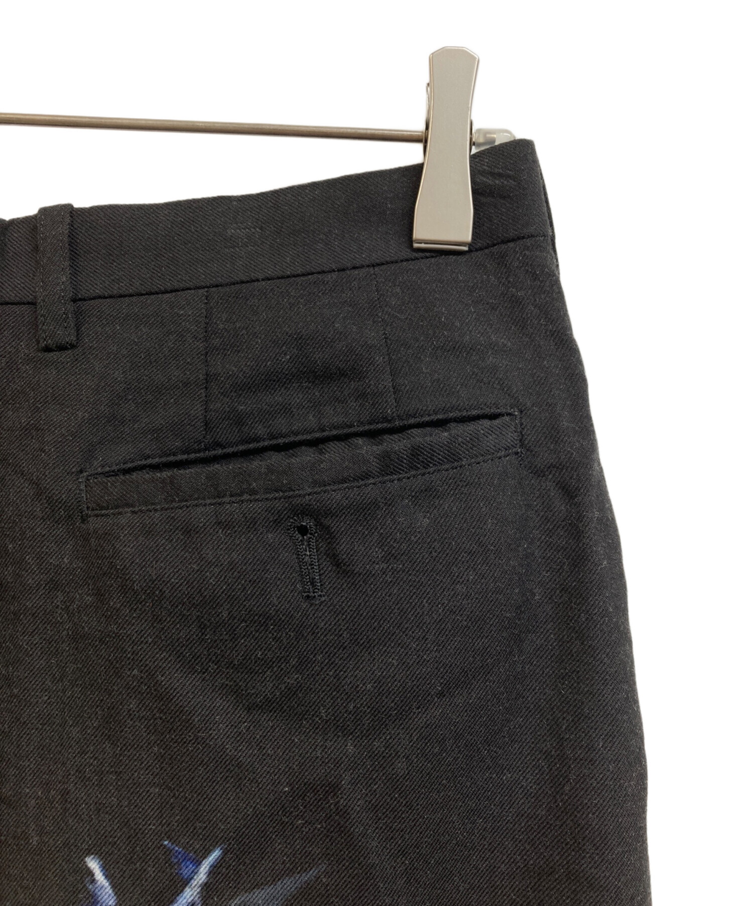 中古・古着通販】LAD MUSICIAN (ラッドミュージシャン) 2Tuck Cropped Wide Slacks ブラック サイズ:SIZE 42｜ブランド・古着通販  トレファク公式【TREFAC FASHION】スマホサイト