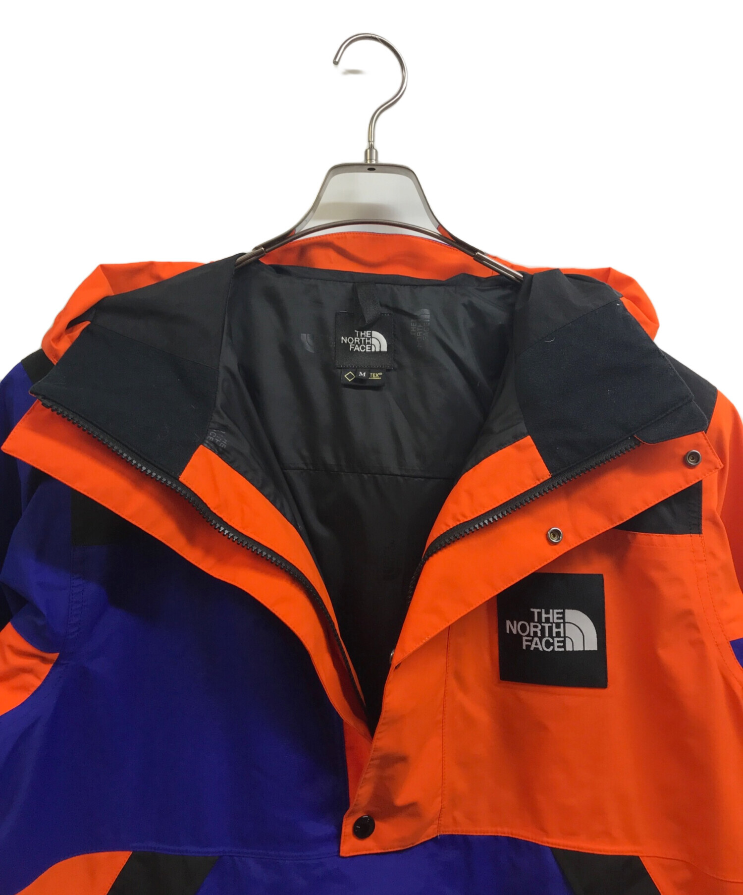 THE NORTH FACE (ザ ノース フェイス) RAGE GTX SHELL PULLOVER オレンジ×ブルー サイズ:Ｍ