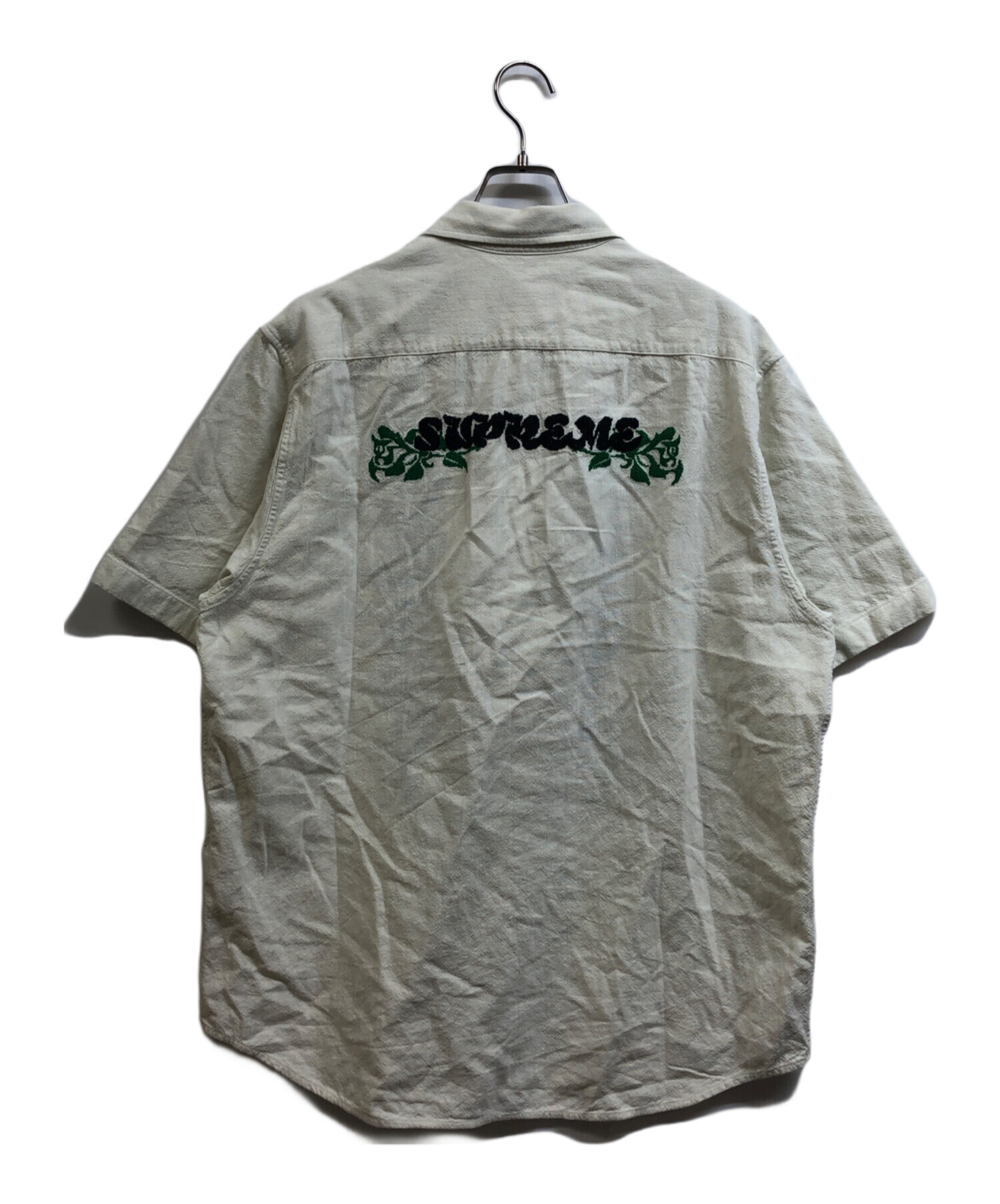 中古・古着通販】SUPREME (シュプリーム) Needlepoint S/S Shirt ホワイト サイズ:L｜ブランド・古着通販  トレファク公式【TREFAC FASHION】スマホサイト