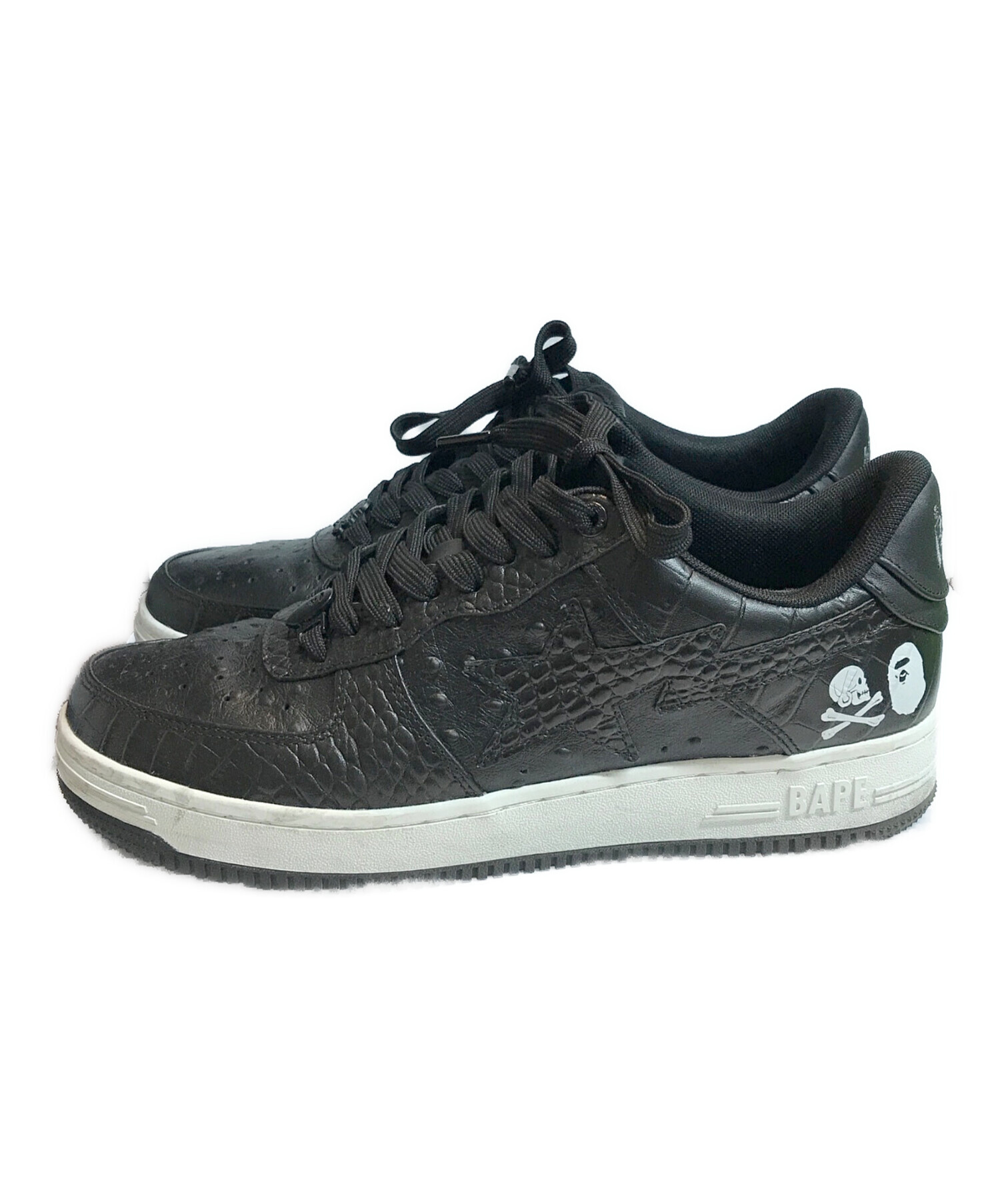 中古・古着通販】A BATHING APE (アベイシングエイプ) NEIGHBORHOOD (ネイバーフッド) BAPE NBHD BAPE STA  ブラック サイズ:27.5｜ブランド・古着通販 トレファク公式【TREFAC FASHION】スマホサイト