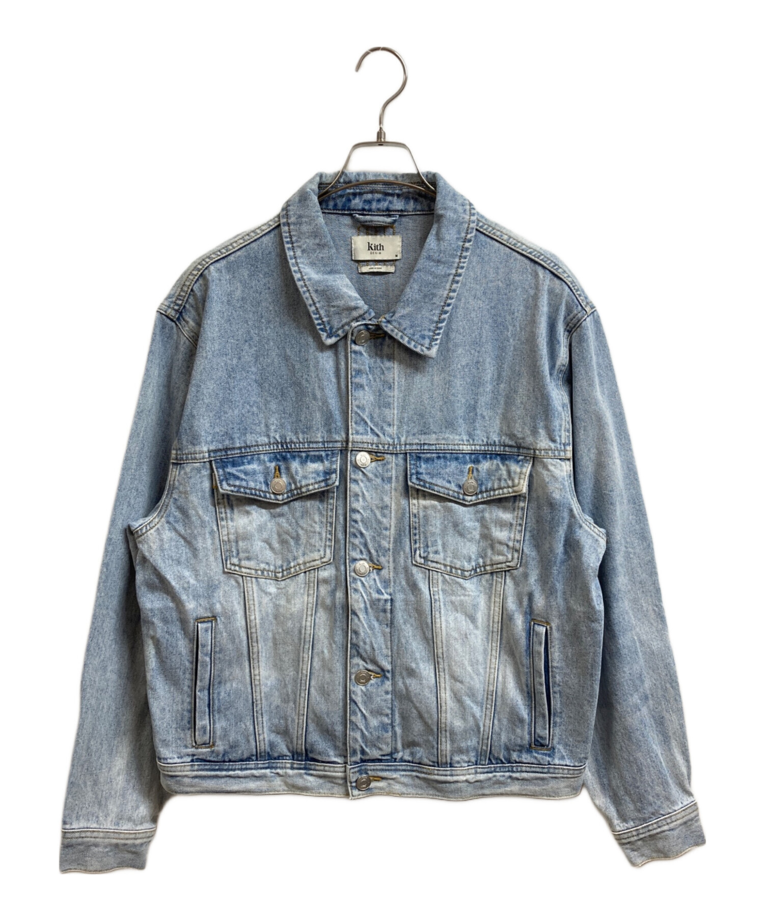 中古・古着通販】KITH (キス) Centre Denim Jacket インディゴ サイズ:M｜ブランド・古着通販 トレファク公式【TREFAC  FASHION】スマホサイト