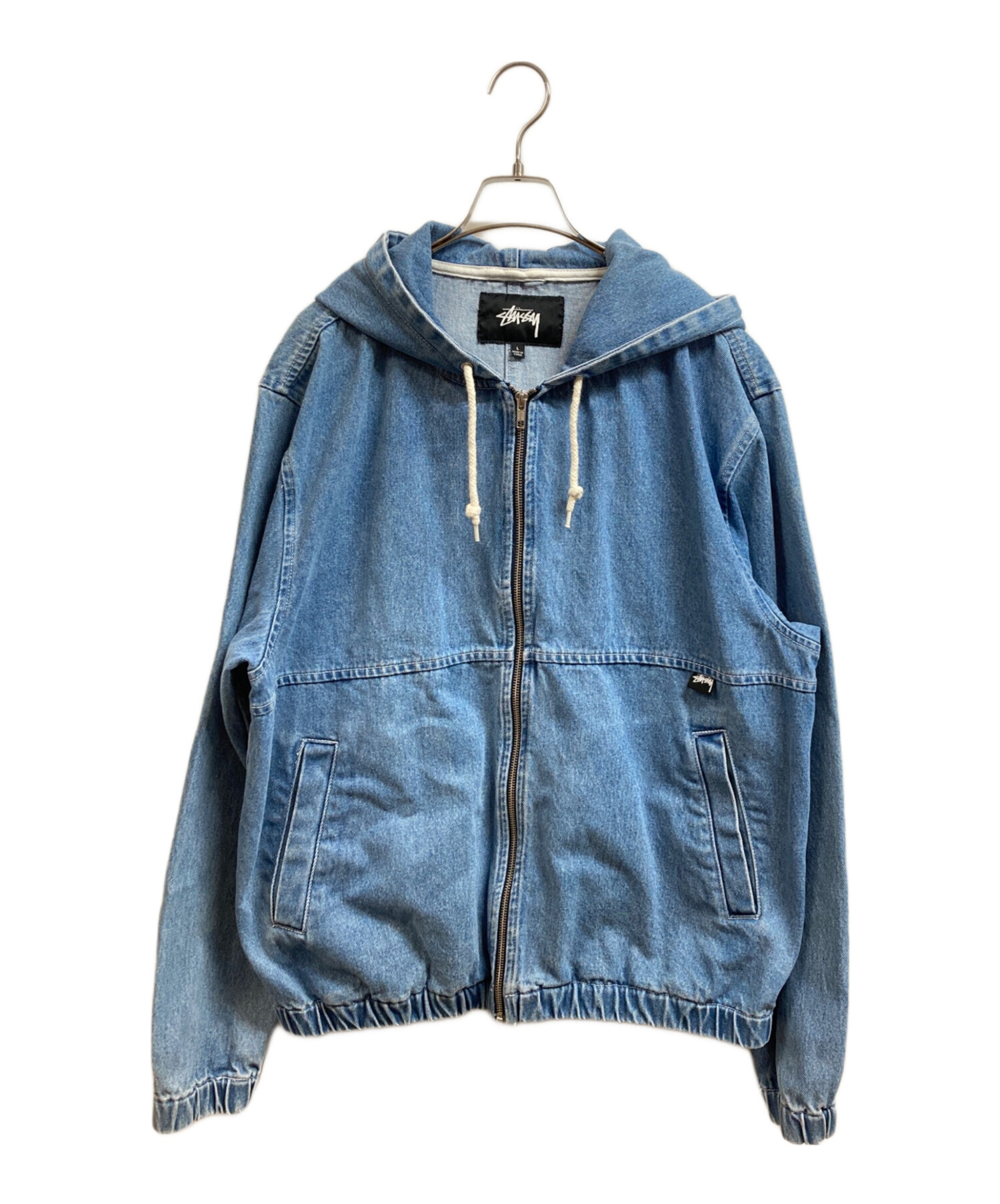 中古・古着通販】stussy (ステューシー) デニムジップパーカー インディゴ サイズ:L｜ブランド・古着通販 トレファク公式【TREFAC  FASHION】スマホサイト