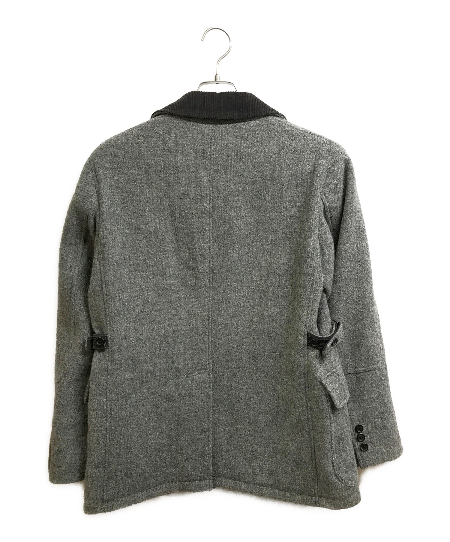 MARGARET HOWELL (マーガレットハウエル) Harris Tweed (ハリスツイード) ウールジャケット グレー サイズ:M