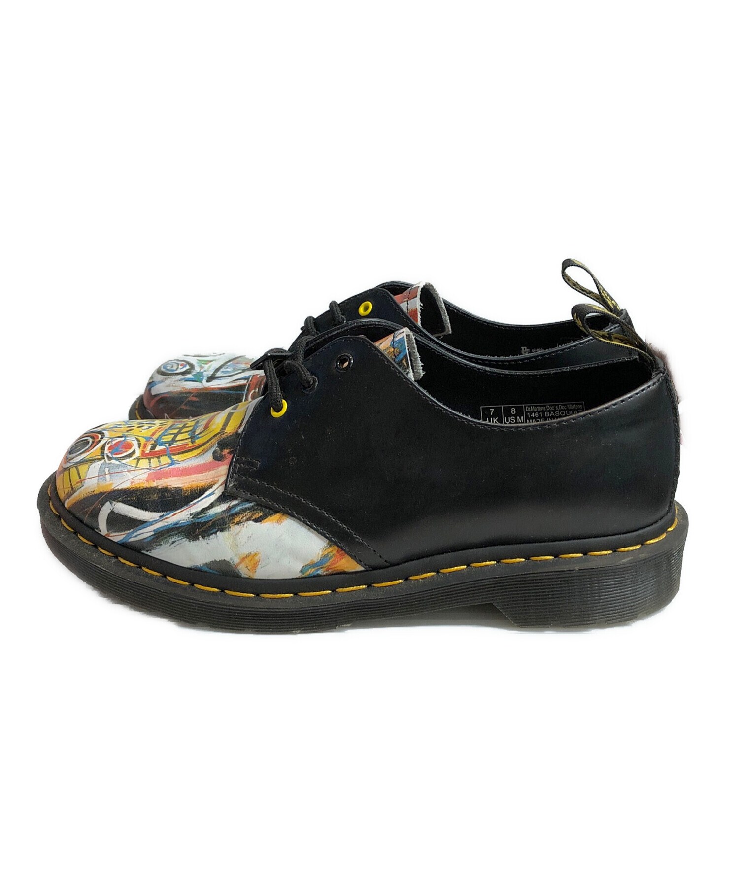 中古・古着通販】Dr.Martens (ドクターマーチン) BASQUIAT (バスキア) 3ホールシューズ ブラック  サイズ:UK7｜ブランド・古着通販 トレファク公式【TREFAC FASHION】スマホサイト