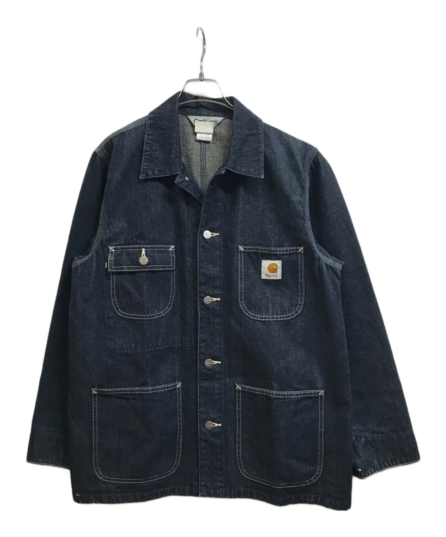 中古・古着通販】CarHartt (カーハート) デニムカバーオール インディゴ サイズ:Medium｜ブランド・古着通販  トレファク公式【TREFAC FASHION】スマホサイト