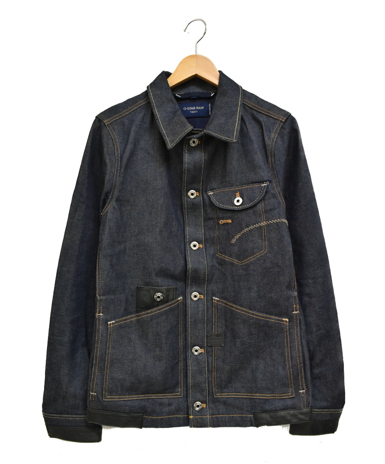 G-STAR RAW (ジースターロゥ) デニムジャケット インディゴ サイズ:XXS 30YR Ladson Jacket