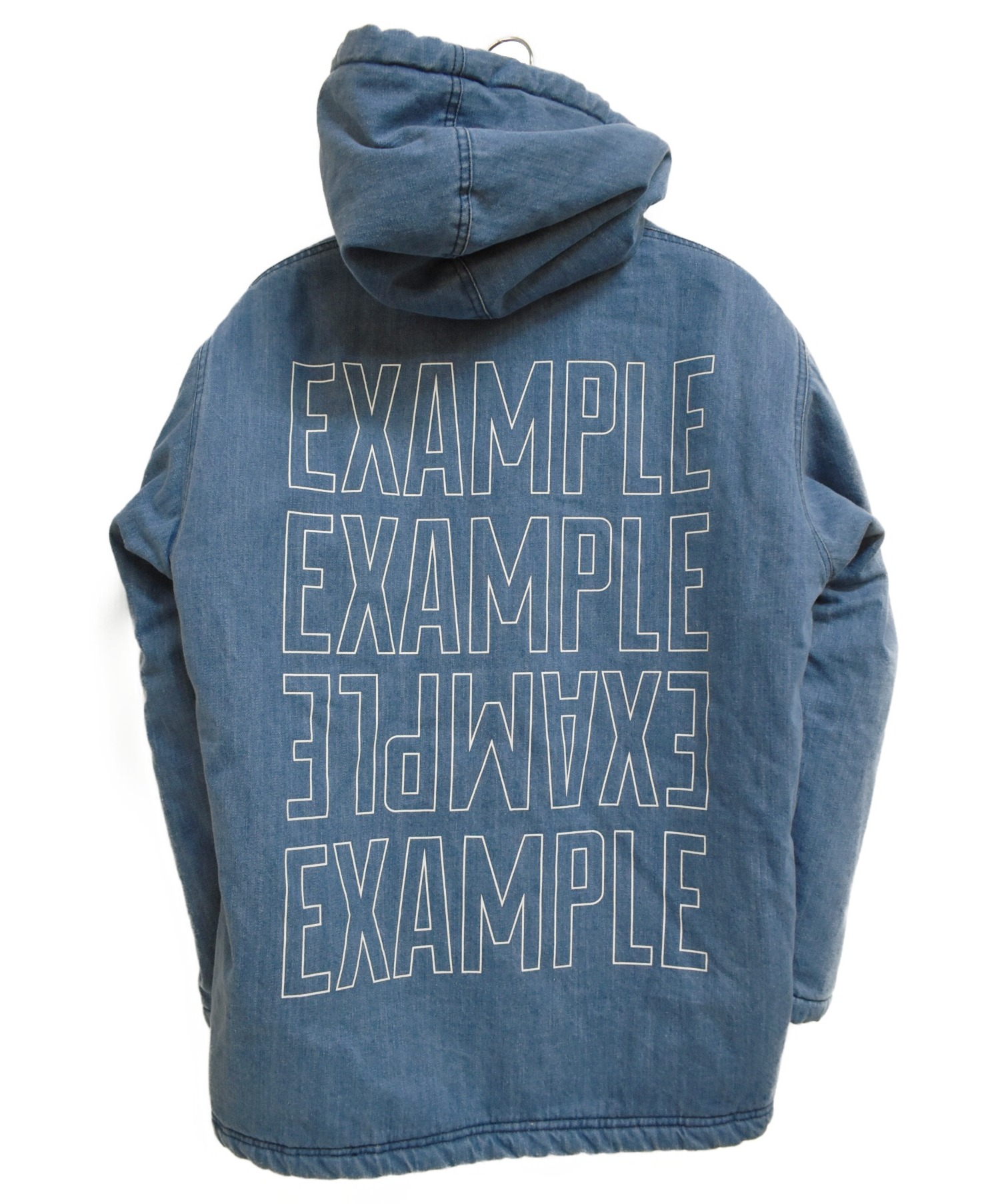 EXAMPLE (イグザンプル×プレイボーイ) DENIM BOA JACKET ジャケット インディゴ サイズ:M