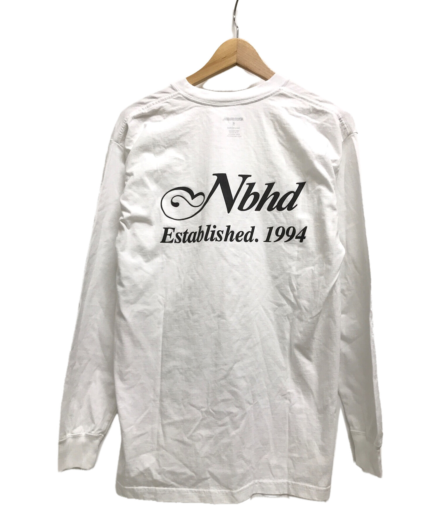 NEIGHBORHOOD (ネイバーフッド) 21AW SCRIPT / C-TEE . LS ホワイト サイズ:S