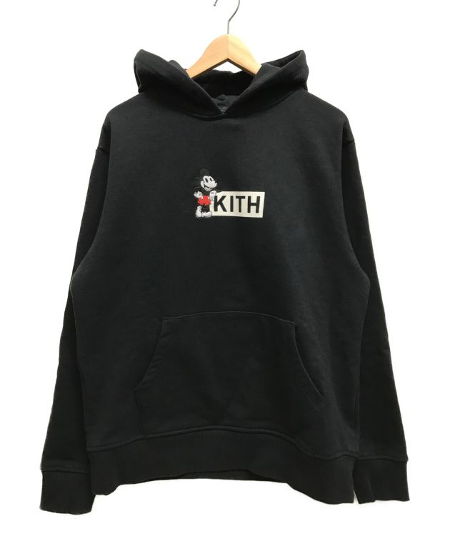 中古・古着通販】KITH×DISNEY (キス×ディズニー) コラボプルオーバーパーカー ロゴ ミッキー ブラック サイズ:S｜ブランド・古着通販  トレファク公式【TREFAC FASHION】スマホサイト