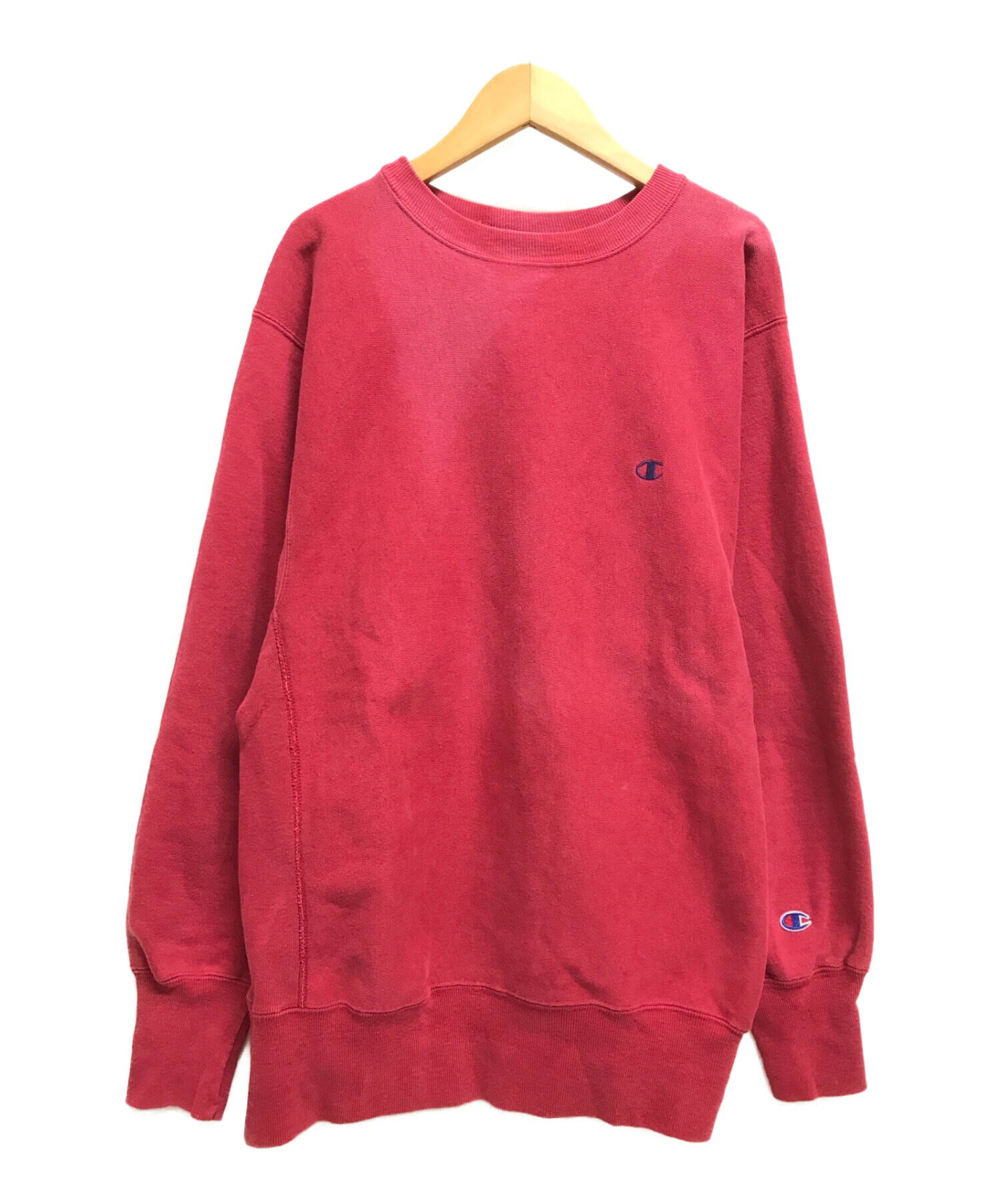 Champion REVERSE WEAVE (チャンピオンリバースウィーブ) 90’sクルーネックスウェット レッド サイズ:XL