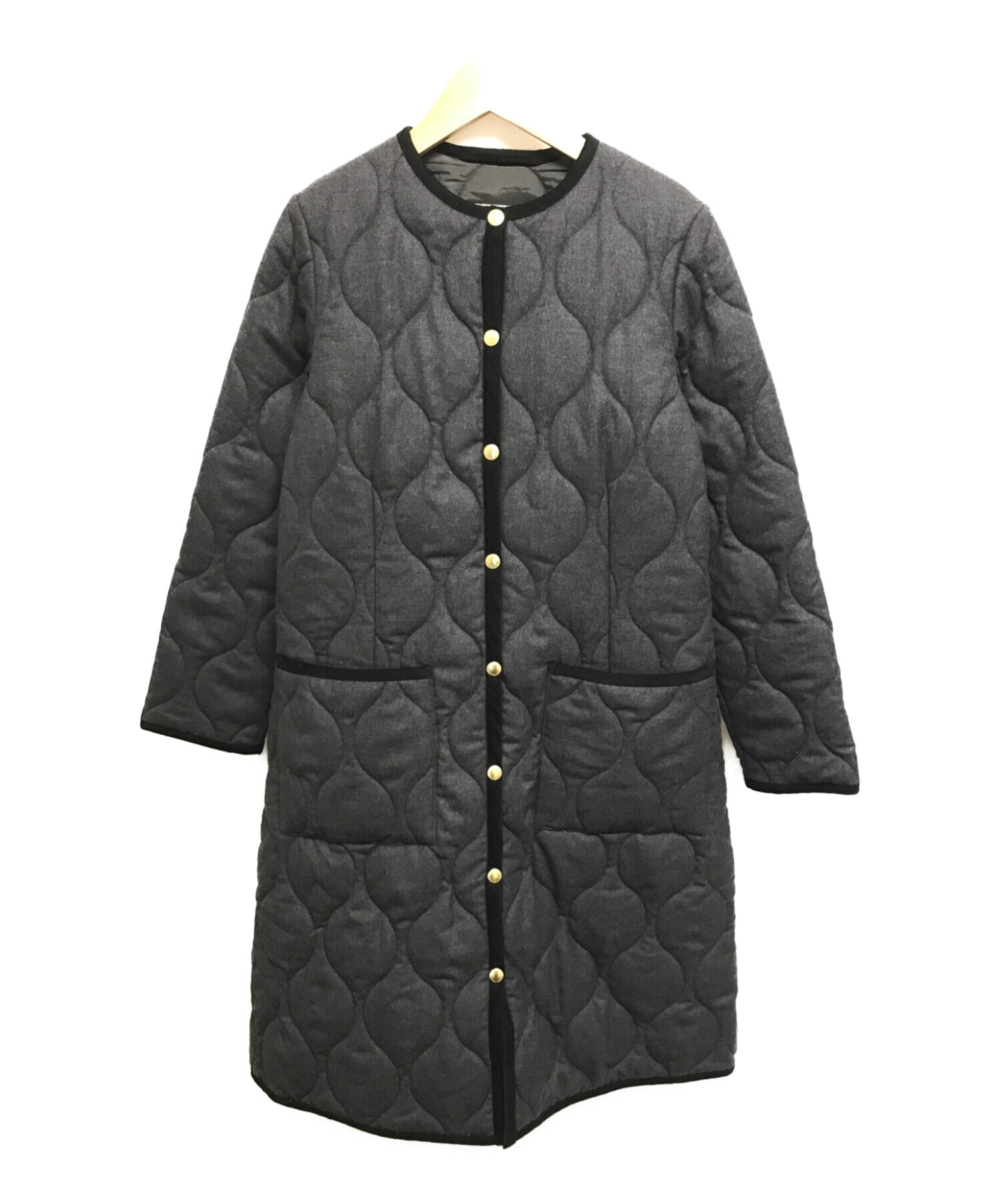 traditional weatherwear★ノーカラーキルティングジャケット