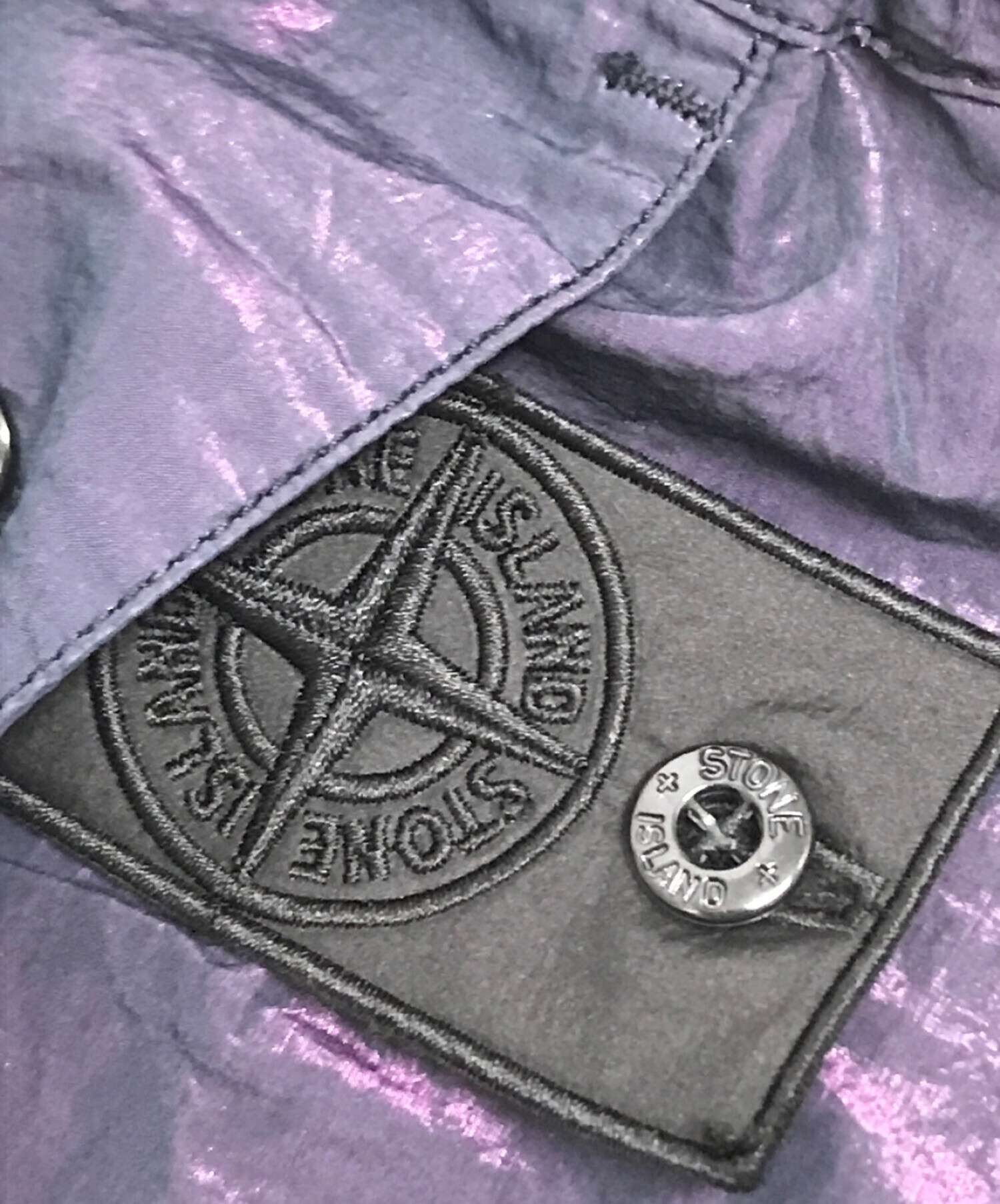 STONE ISLAND SHADOW PROJECT (ストーンアイランド シャドウプロジェクト) ガーメントダイハーフパンツ パープル サイズ:46