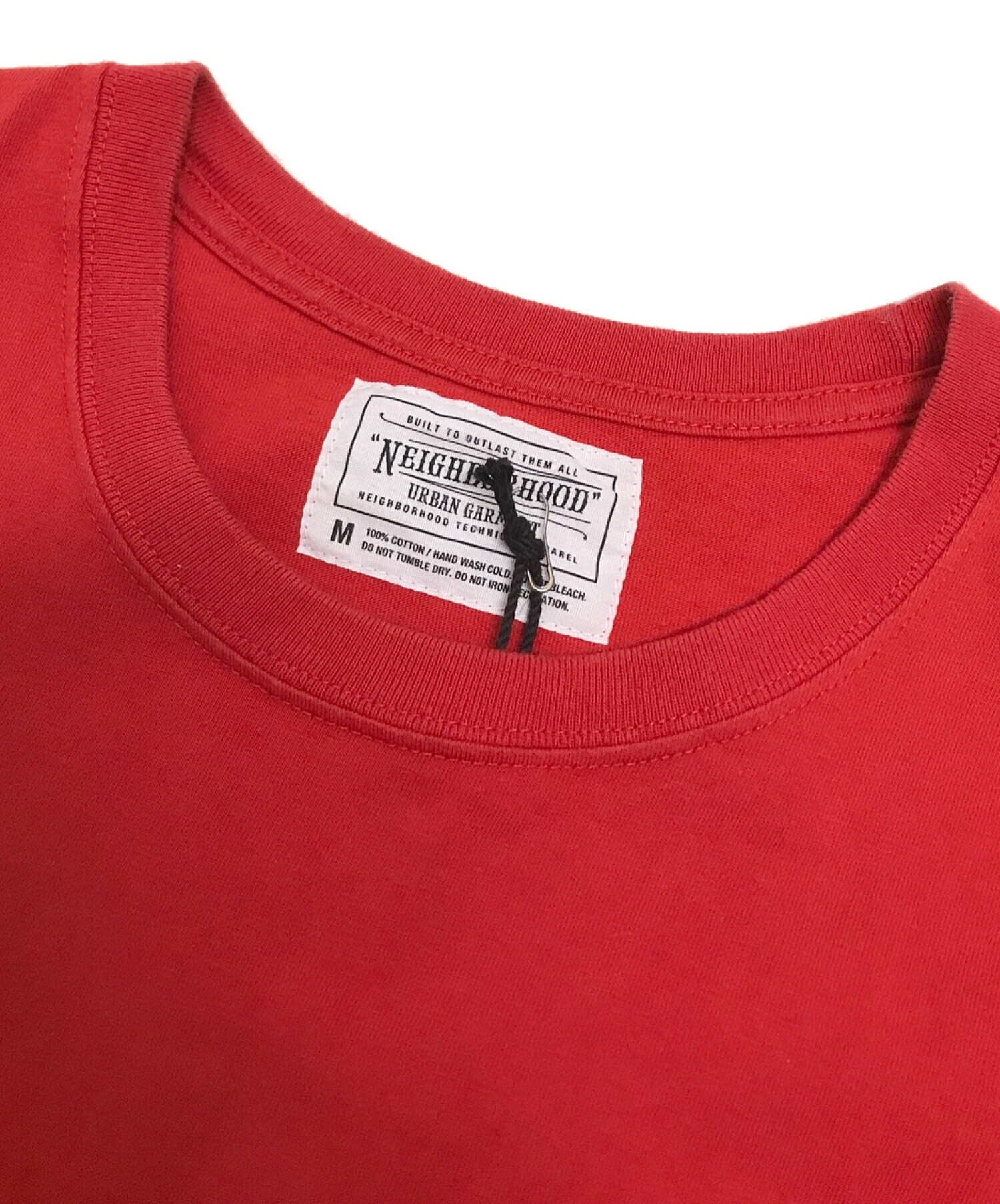 NEIGHBORHOOD Tシャツ ロゴ 赤