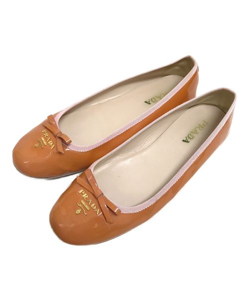 【中古・古着通販】PRADA (プラダ) パテントリボンフラット